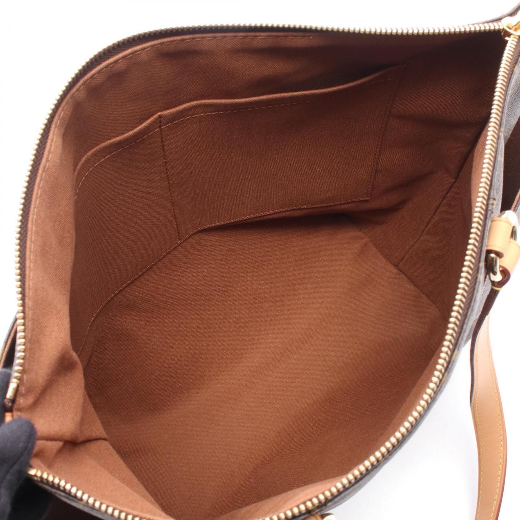 Louis Vuitton Brown Monogram Coated Canvas Handbag Tote Bag (Pre-Owned)
