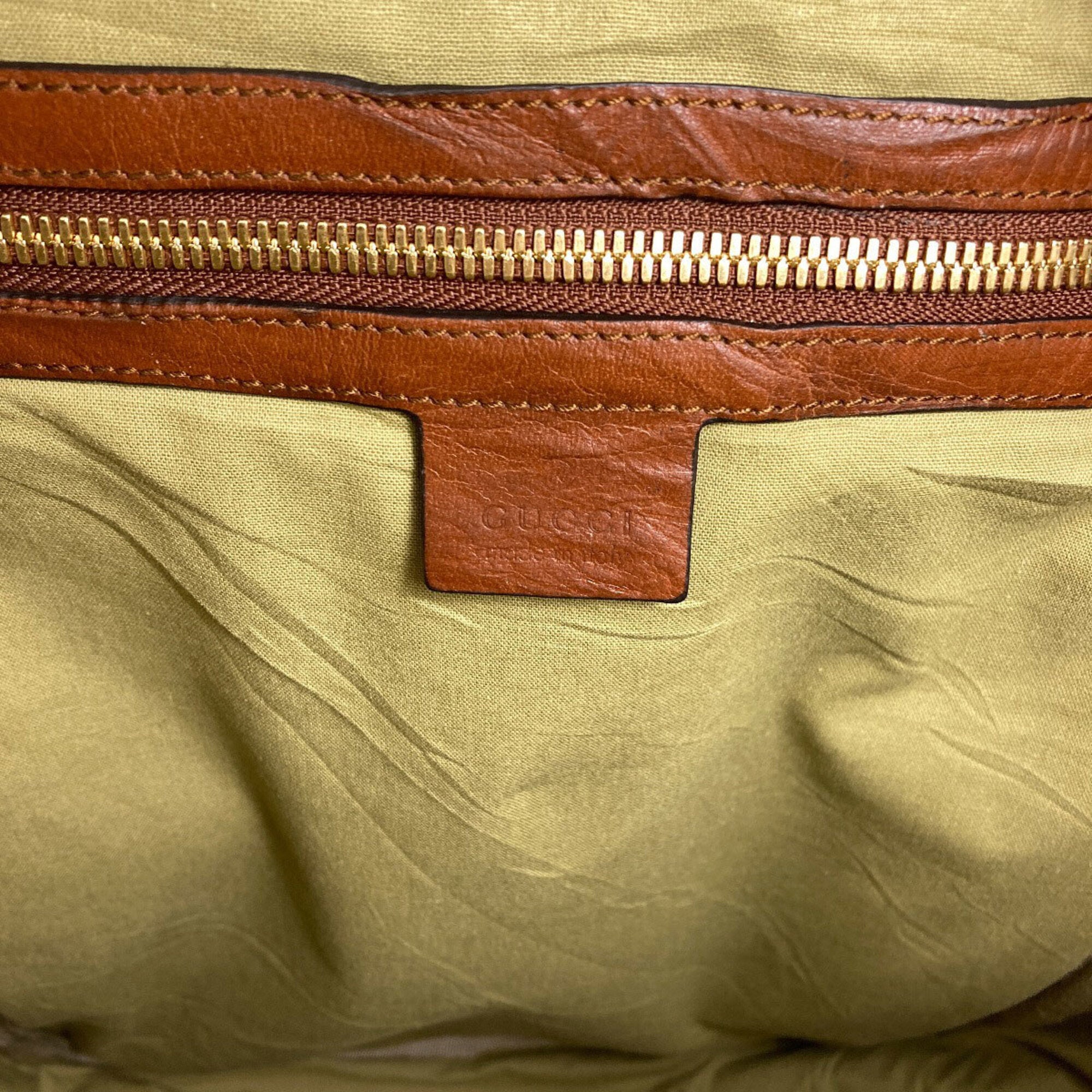 Gucci Brown Canvas Backpack (Pre-Owned)