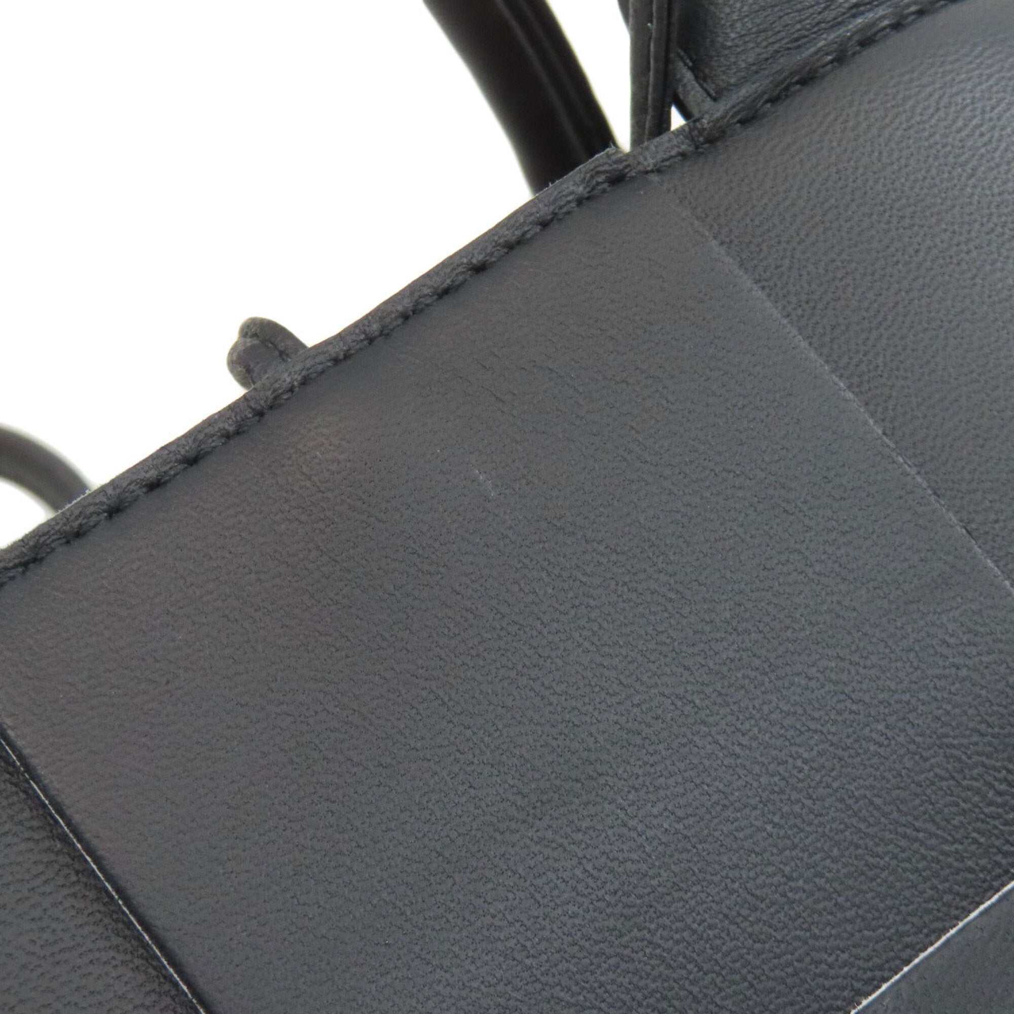 Bottega Veneta Black Leather Shoulder Bag (Pre-Owned)