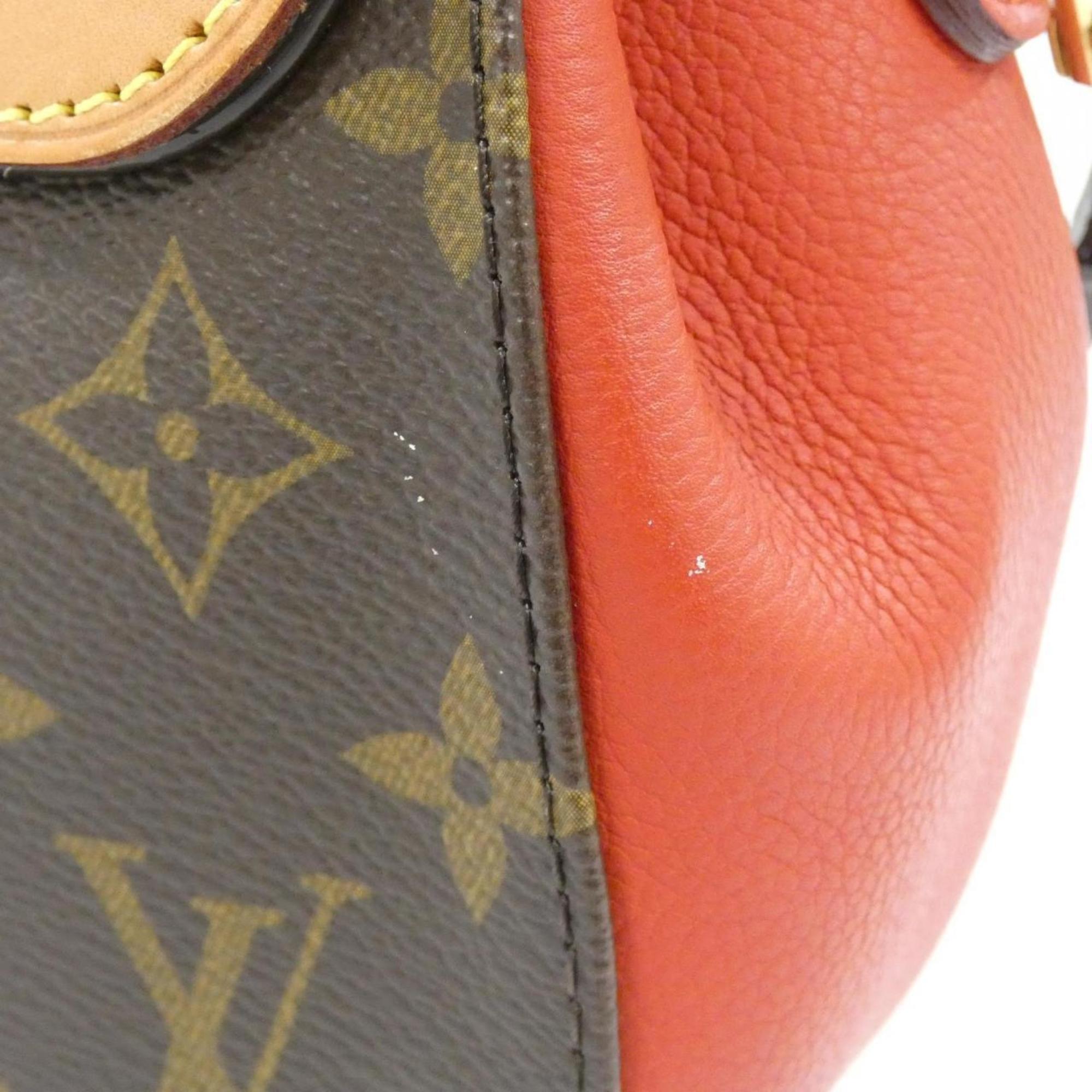 Louis Vuitton Marron Coated Canvas Handbag (Pre-Owned)