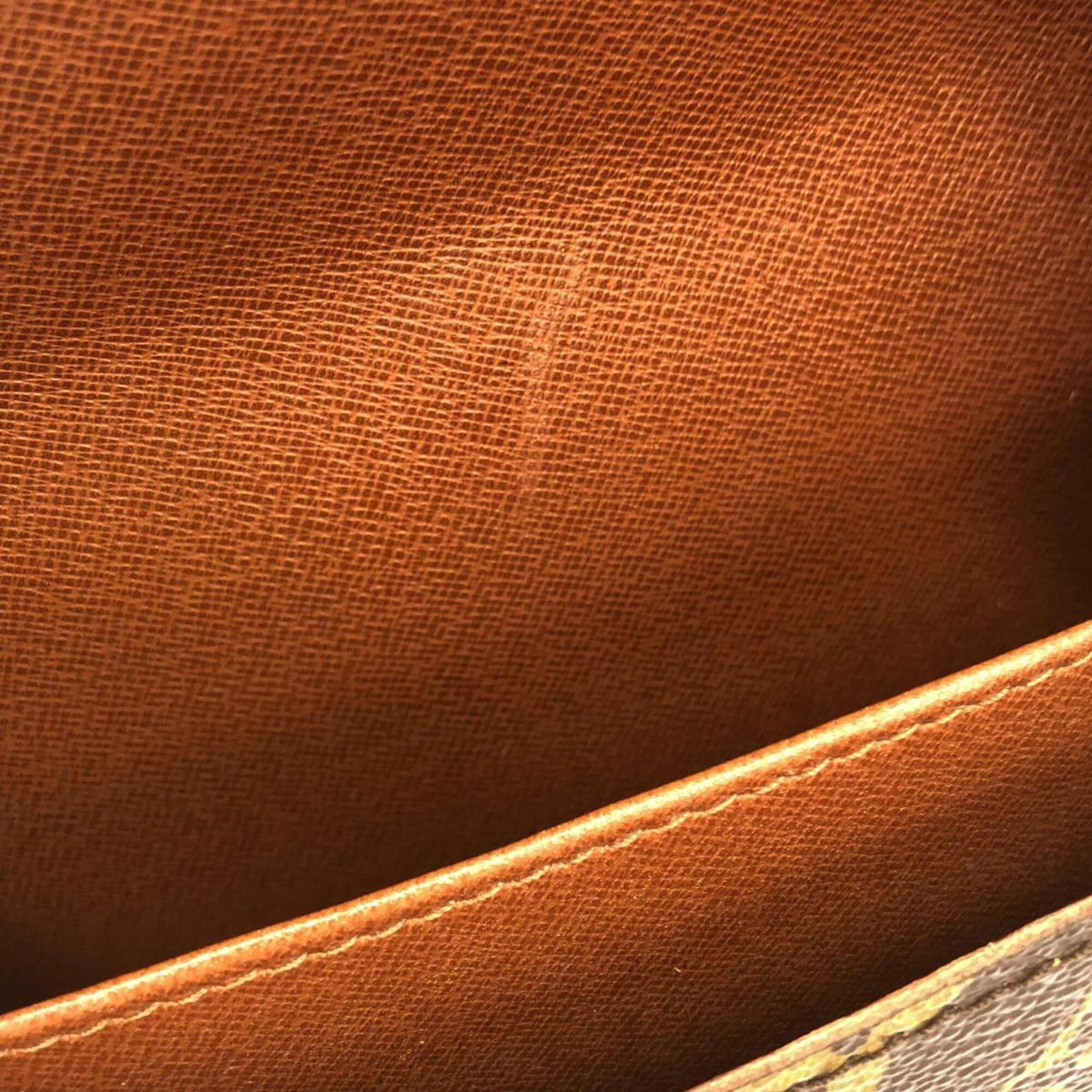 Louis Vuitton Monogram Marron Coated Canvas Shoulder Bag (Pre-Owned)