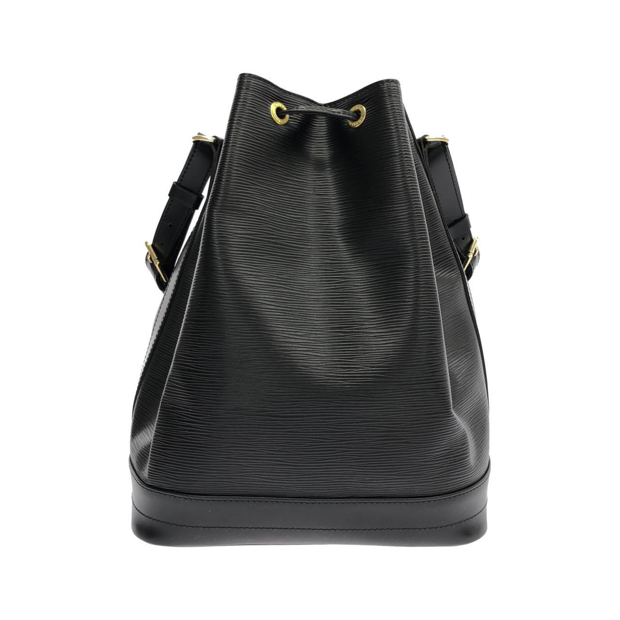 Louis Vuitton Black Leather Shoulder Bag (Pre-Owned)