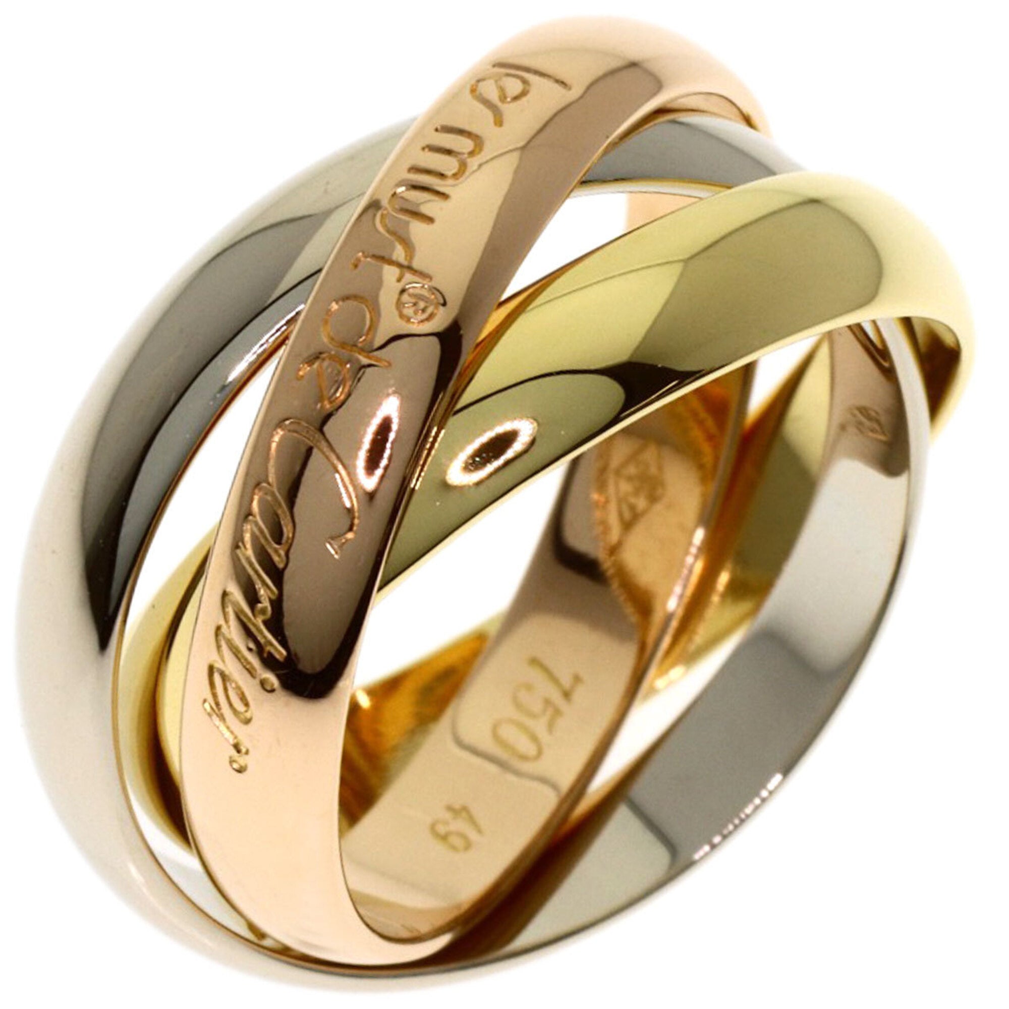 Cartier Yellow Gold (18K) Pink Gold (18K) White Gold (18K) Band Ring (Pre-Owned)