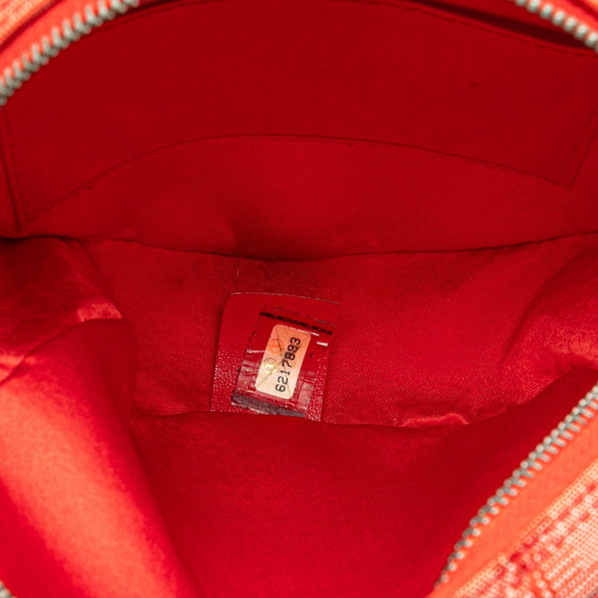 Chanel New Travel Line Red Color New Travel Line Pouch (Pre-Owned)