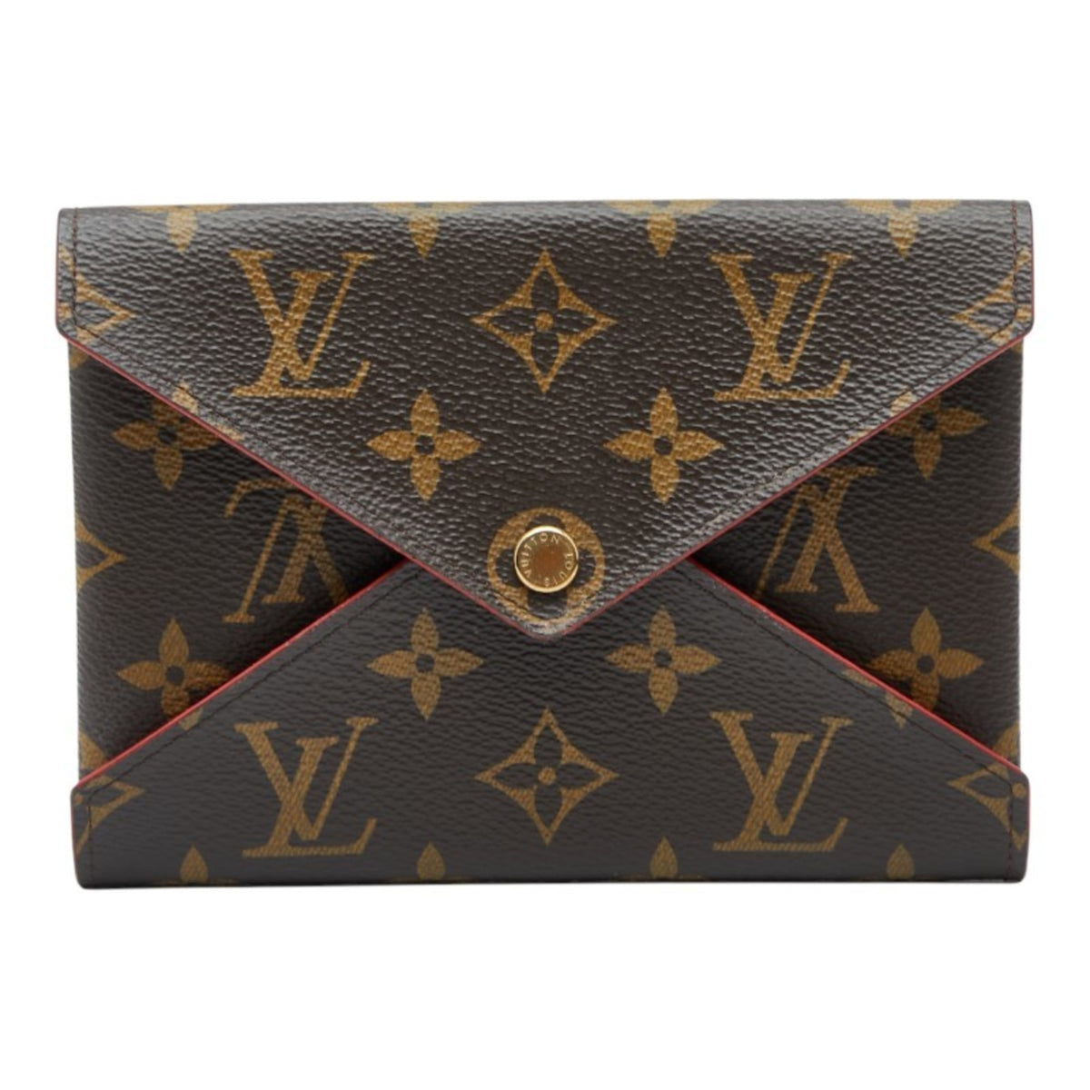 Louis Vuitton Monogram Brown Red Color Pvc Leather Pochette (Pre-Owned)
