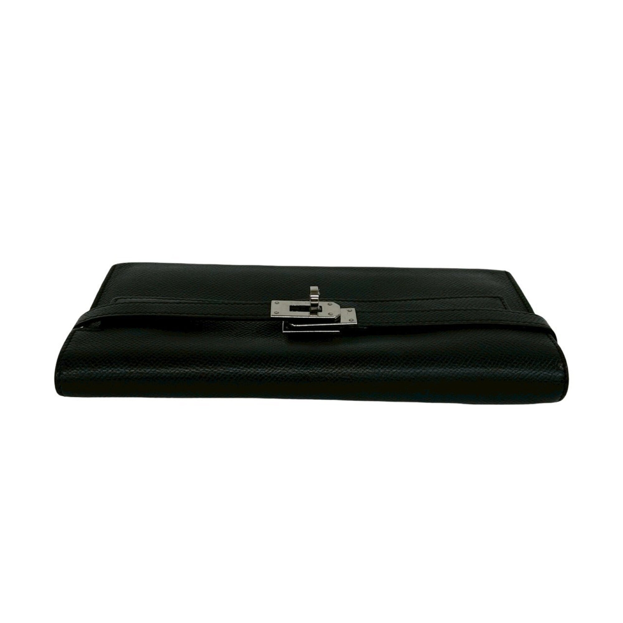 Hermes Black Epsom Leather Long Wallet (Bi-Fold) (Pre-Owned)