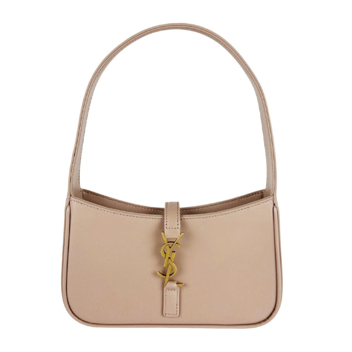 Saint Laurent Pink Beige Leather Handbag (Pre-Owned)
