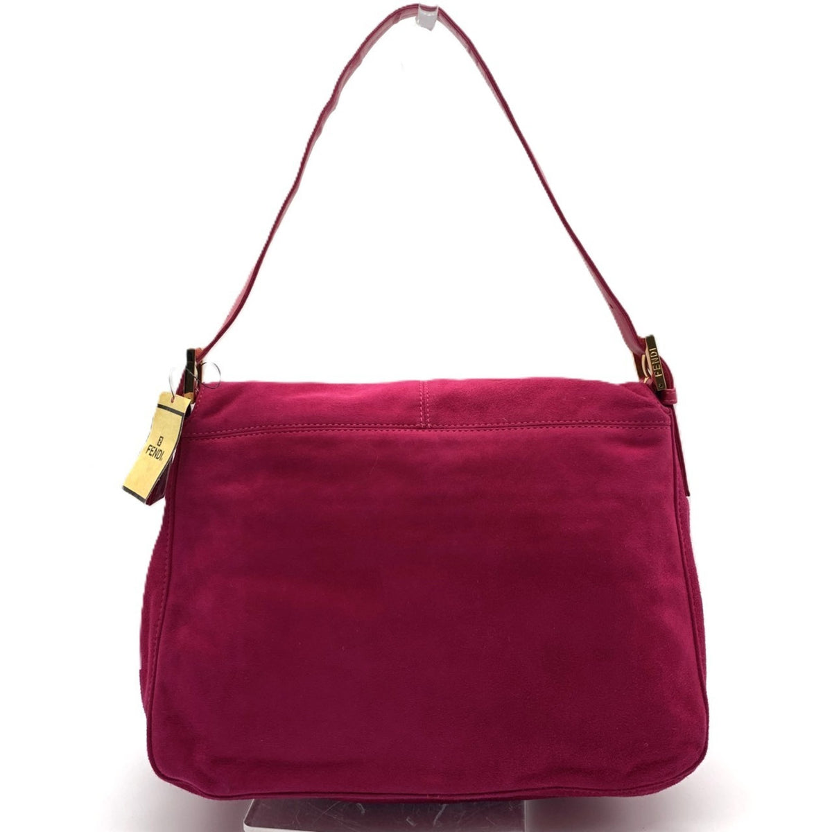 Fendi Pink Pink Red Suede Leather Handbag (Pre-Owned)