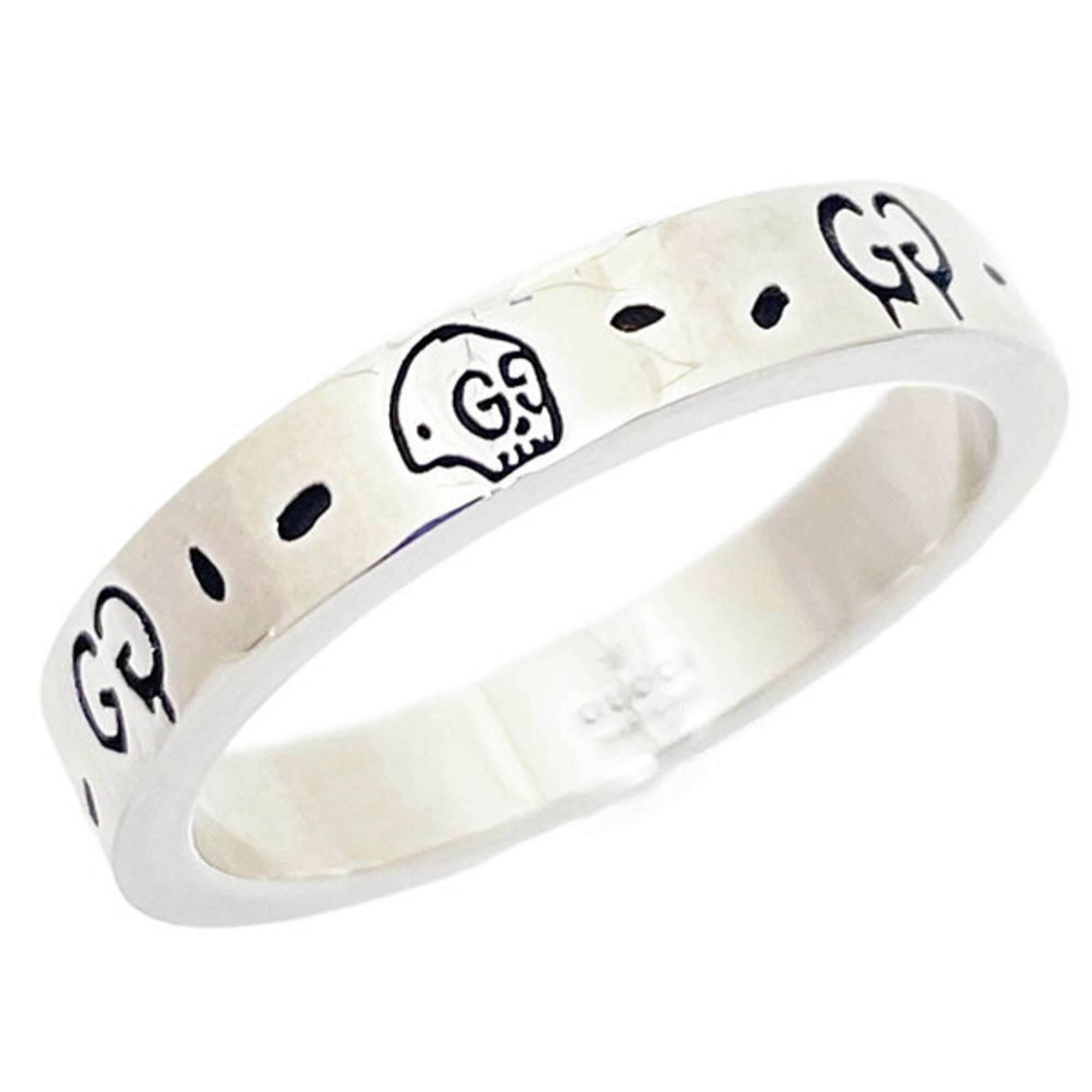 Gucci Silver Sterling Silver 925 Band Ring (Pre-Owned)