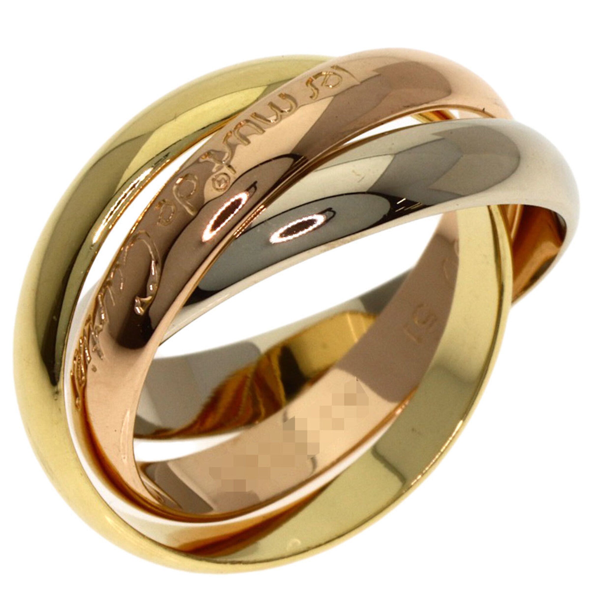 Cartier Trinity Yellow Gold (18K) Pink Gold (18K) White Gold (18K) Band Ring (Pre-Owned)