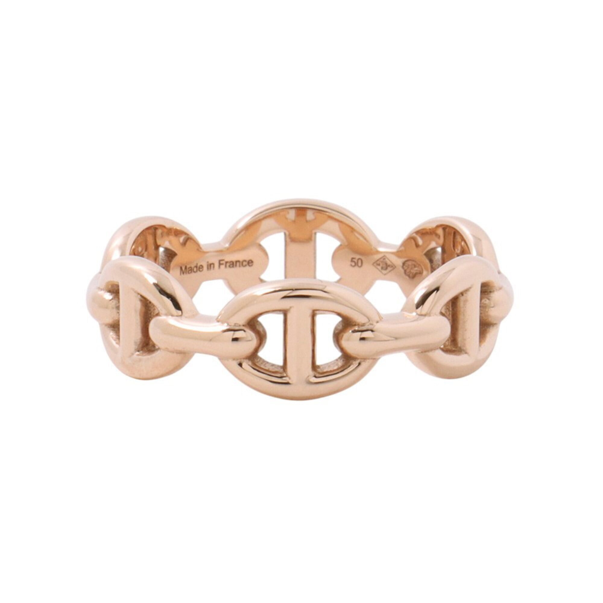 Hermes Pink Gold (18K) Band Ring (Pre-Owned)