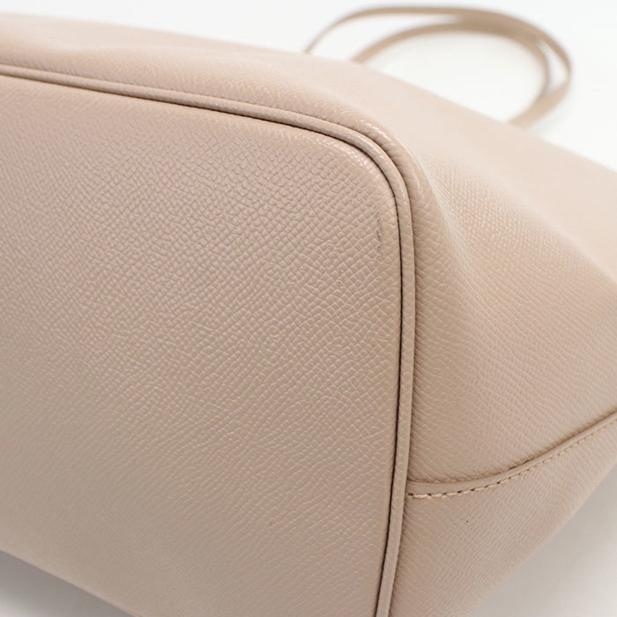 Salvatore Ferragamo Beige Leather Tote Bag (Pre-Owned)