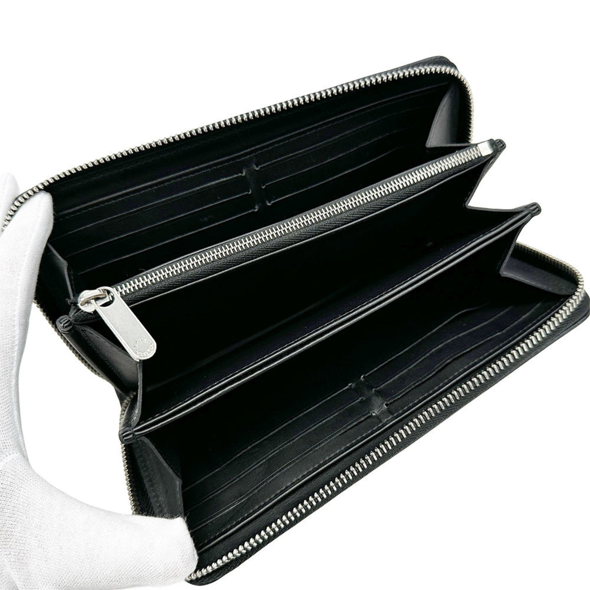 Louis Vuitton Black Noir Mahina Leather Long Wallet (Bi-Fold) (Pre-Owned)