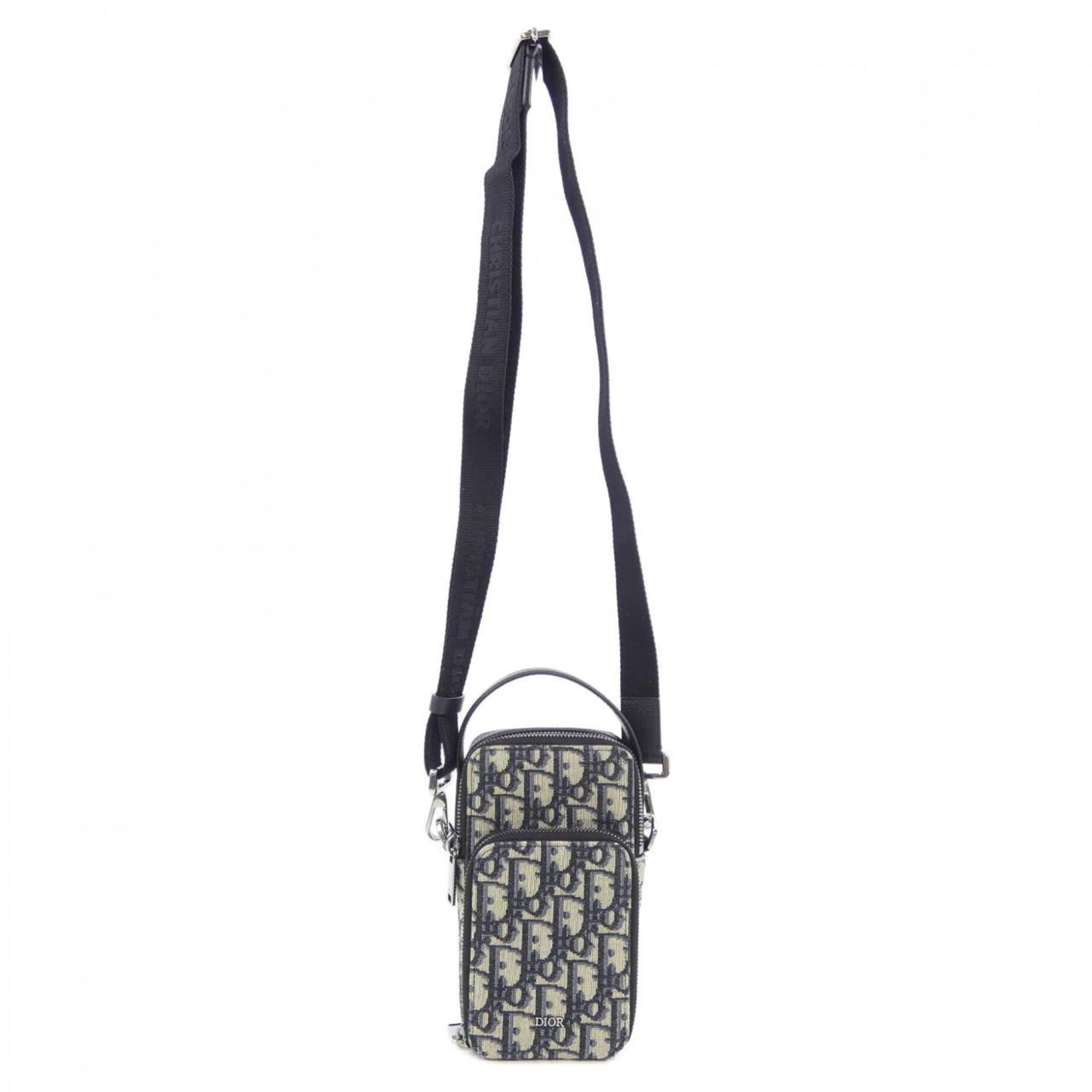 Christian Dior Beige Black Navy Handbag Pouch (Pre-Owned)