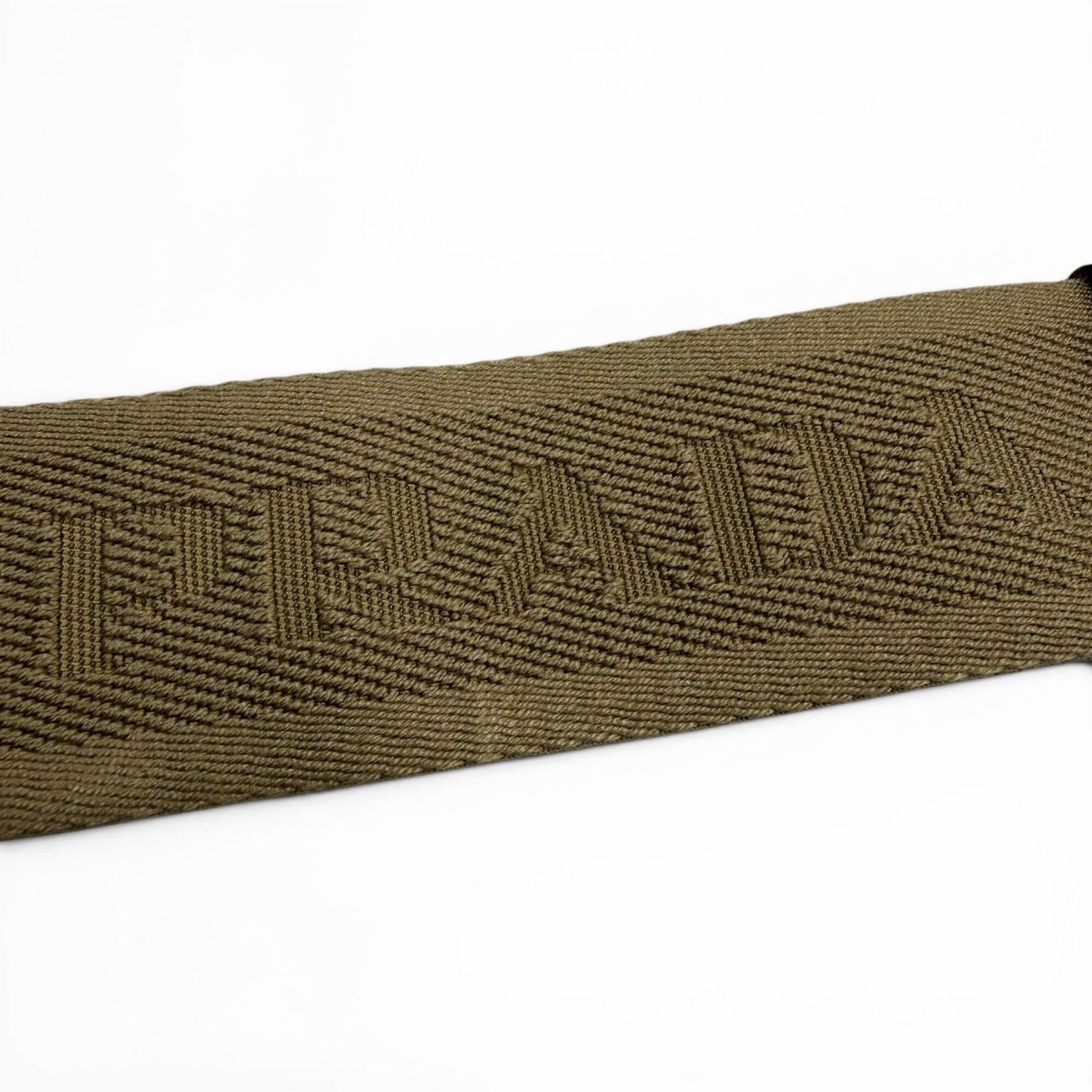 Prada Brown Nylon Leather Pouch Shoulder Bag (Pre-Owned)