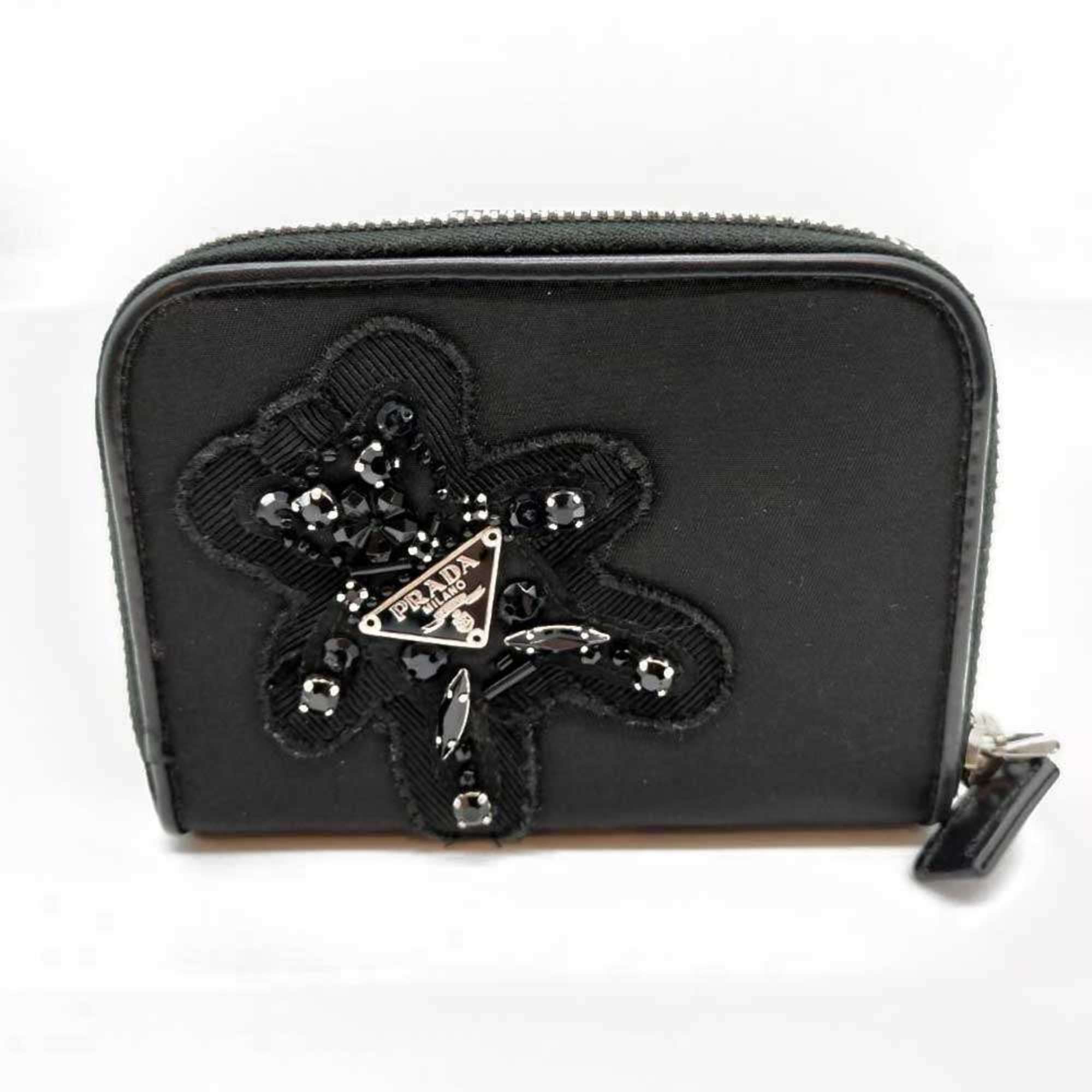 Prada Black Nylon Wallet (Bi-Fold) (Pre-Owned)