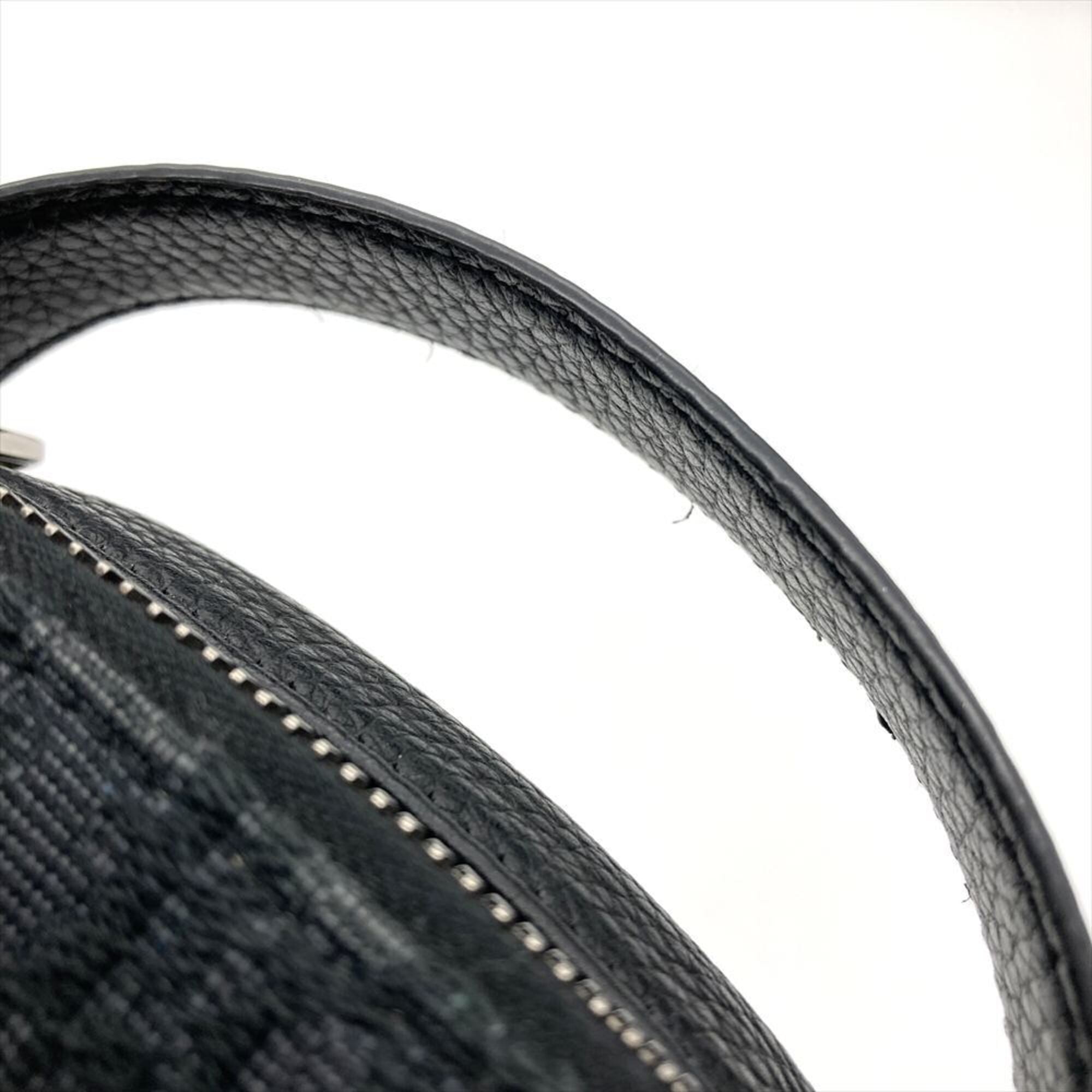 Christian Dior Black Canvas Pouch Shoulder Bag (Pre-Owned)