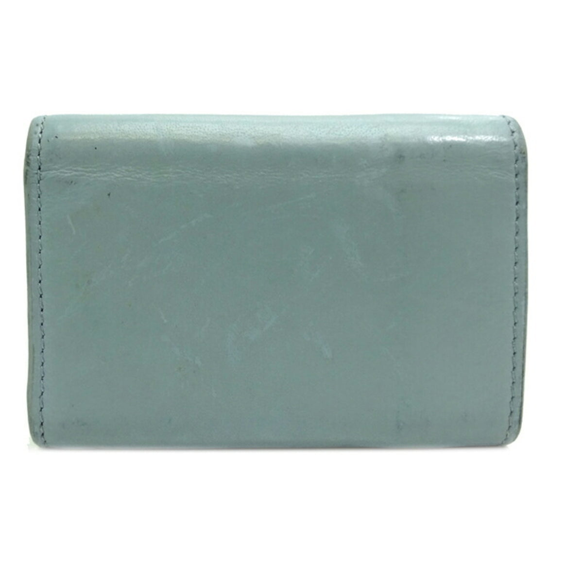 Balenciaga Light Blue Leather Wallet (Tri-Fold) (Pre-Owned)