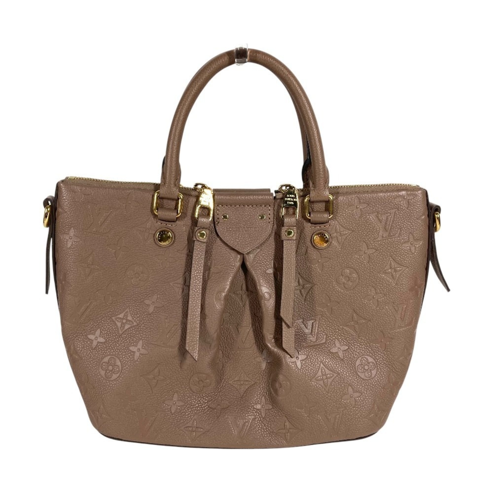 Louis Vuitton Light Brown Taupe Monogram Empreinte Handbag Tote Bag (Pre-Owned)