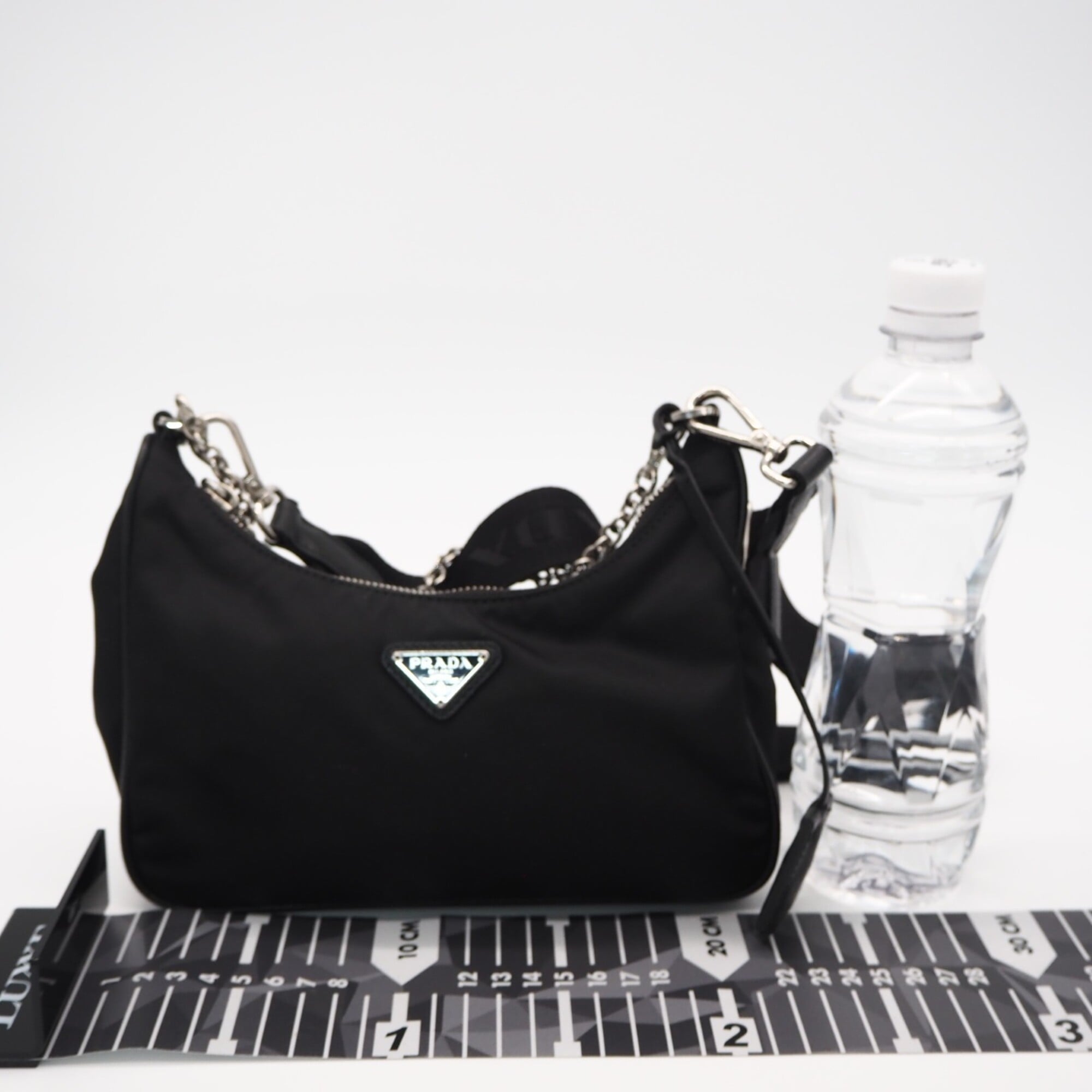 Prada Black Nylon Pouch Shoulder Bag (Pre-Owned)
