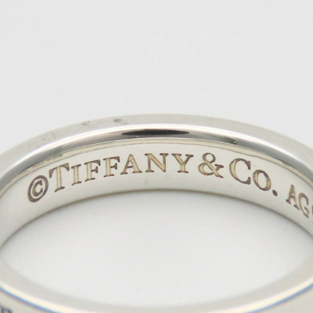 Tiffany Silver Silver 925 Band Ring (Pre-Owned)