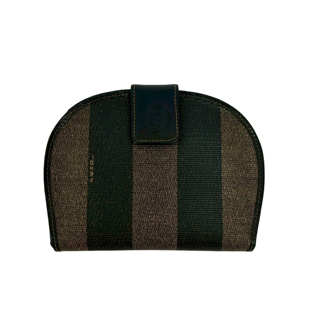 Fendi Black Brown Leather Wallet (Bi-Fold) (Pre-Owned)
