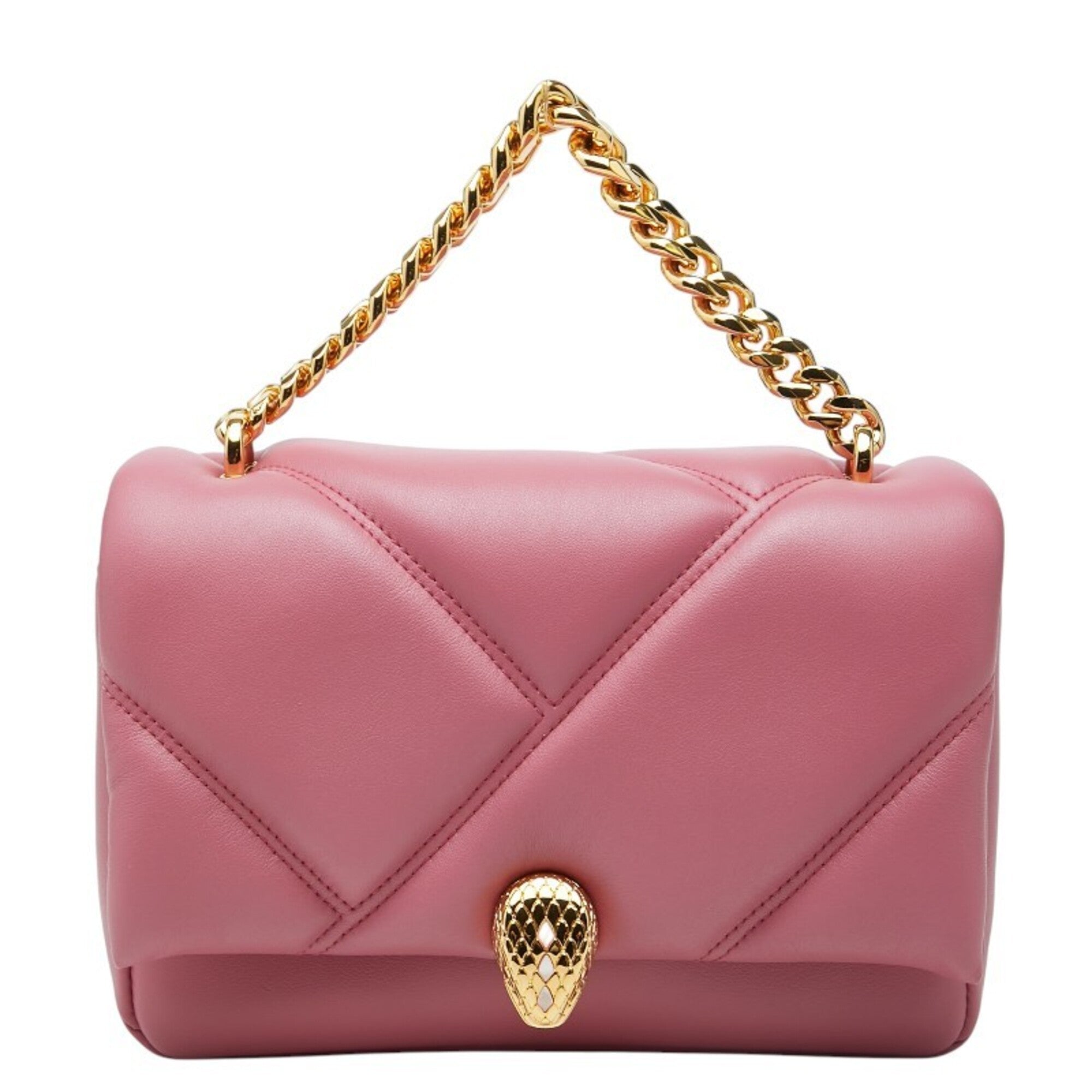 Bvlgari Pink Leather Handbag (Pre-Owned)