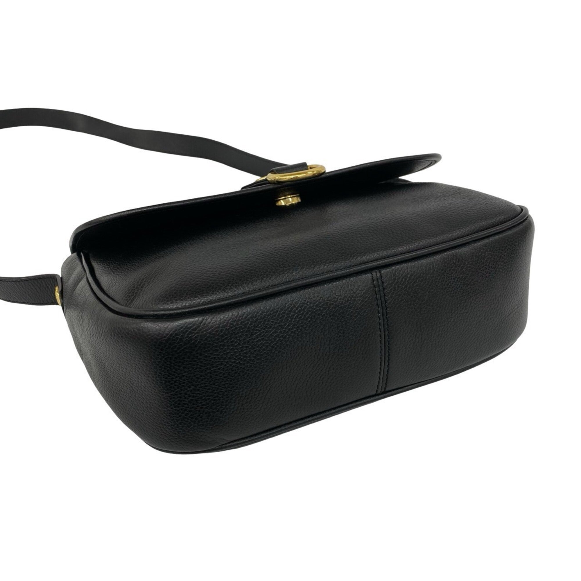 Burberry Black Leather Pochette Shoulder Bag (Pre-Owned)
