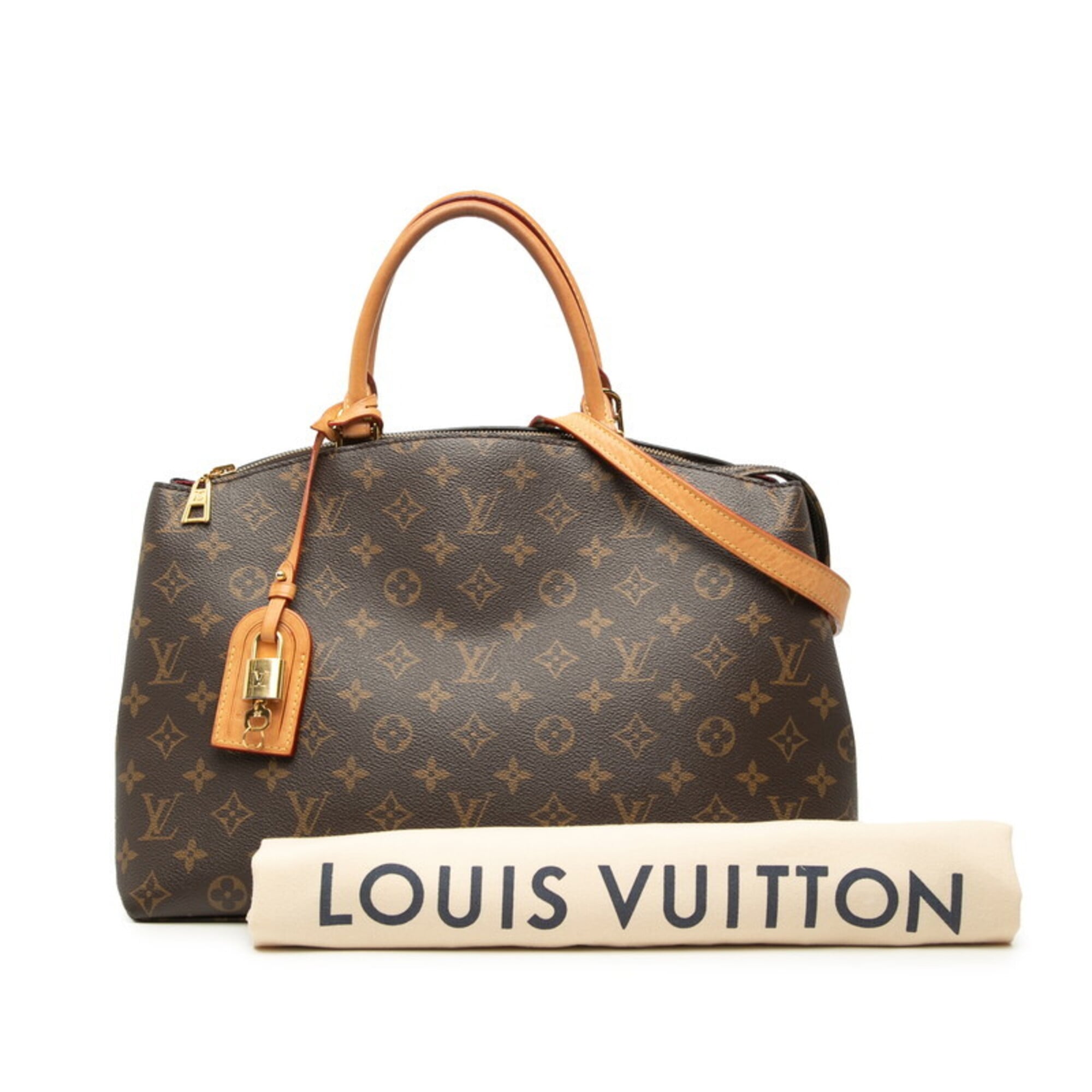Louis Vuitton Monogram Brown Pvc Leather Handbag Shoulder Bag (Pre-Owned)