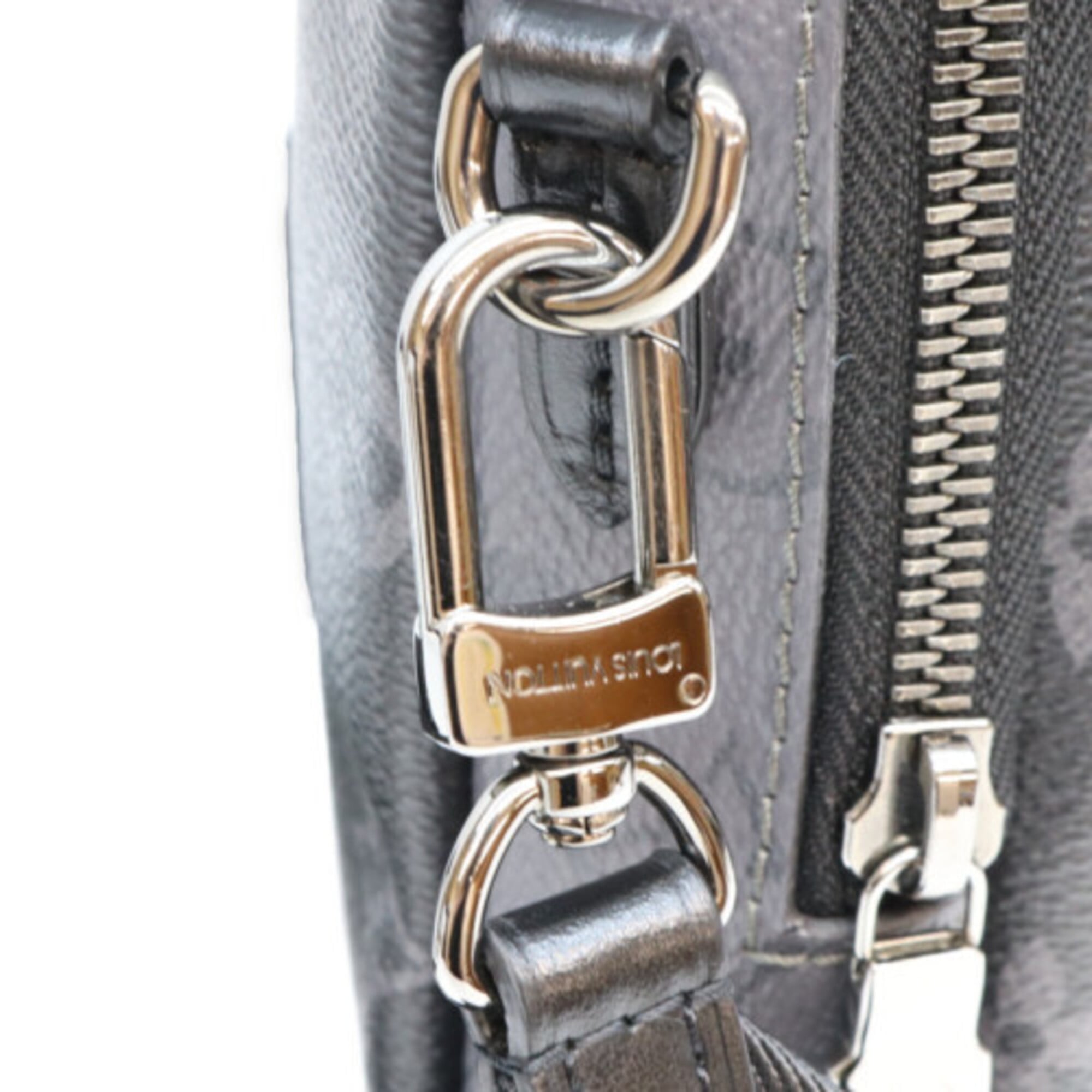 Louis Vuitton Black Monogram Eclipse Pouch Shoulder Bag (Pre-Owned)