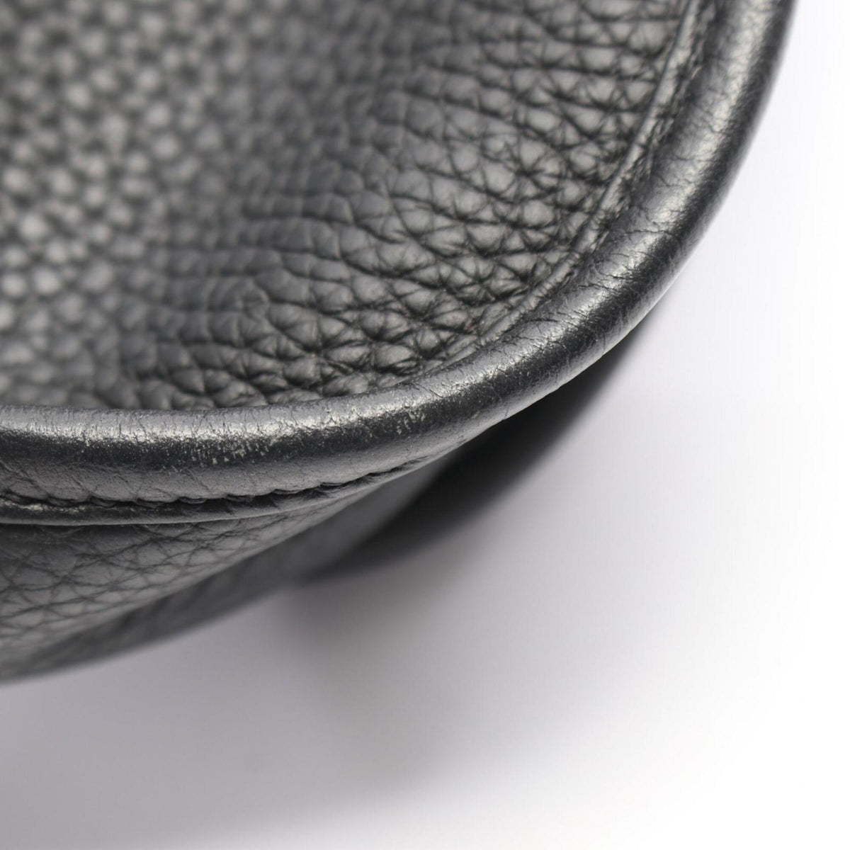 Hermes Black Taurillon Clemence Leather Shoulder Bag (Pre-Owned)