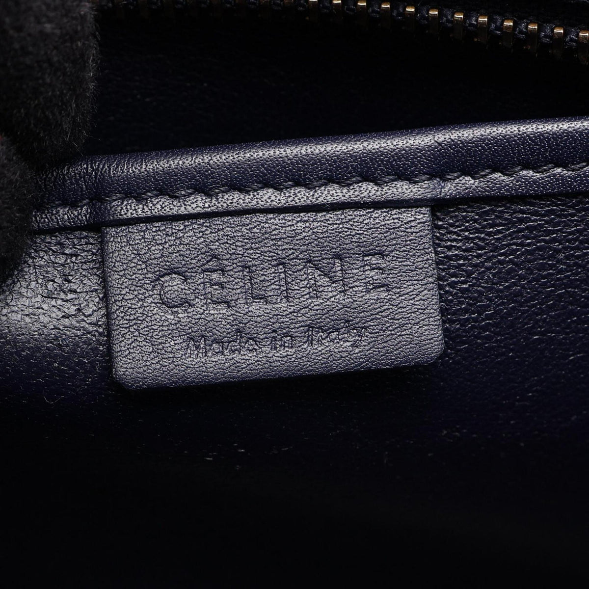 Celine Navy Leather Handbag (Pre-Owned)
