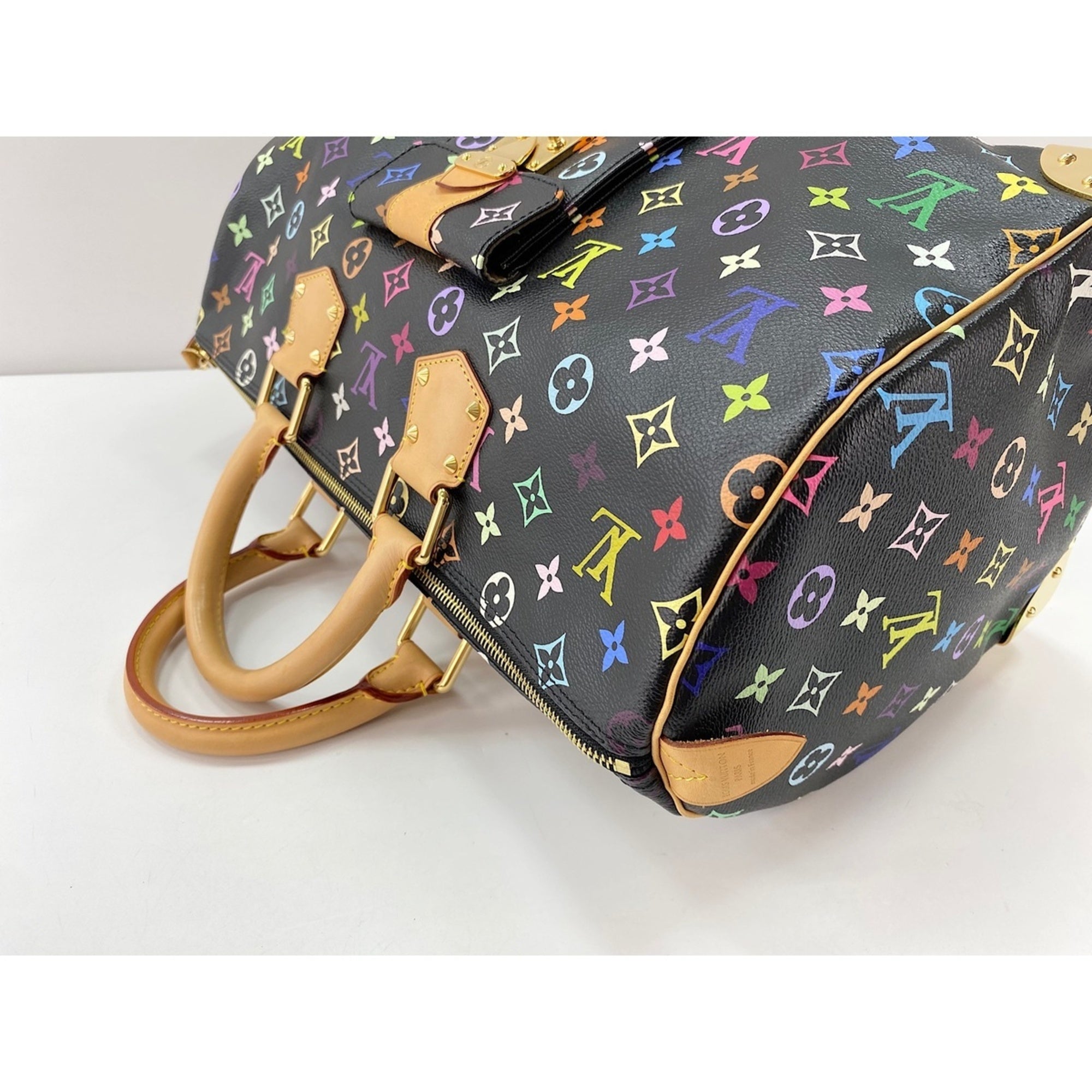Louis Vuitton Black Multi-Color Handbag (Pre-Owned)