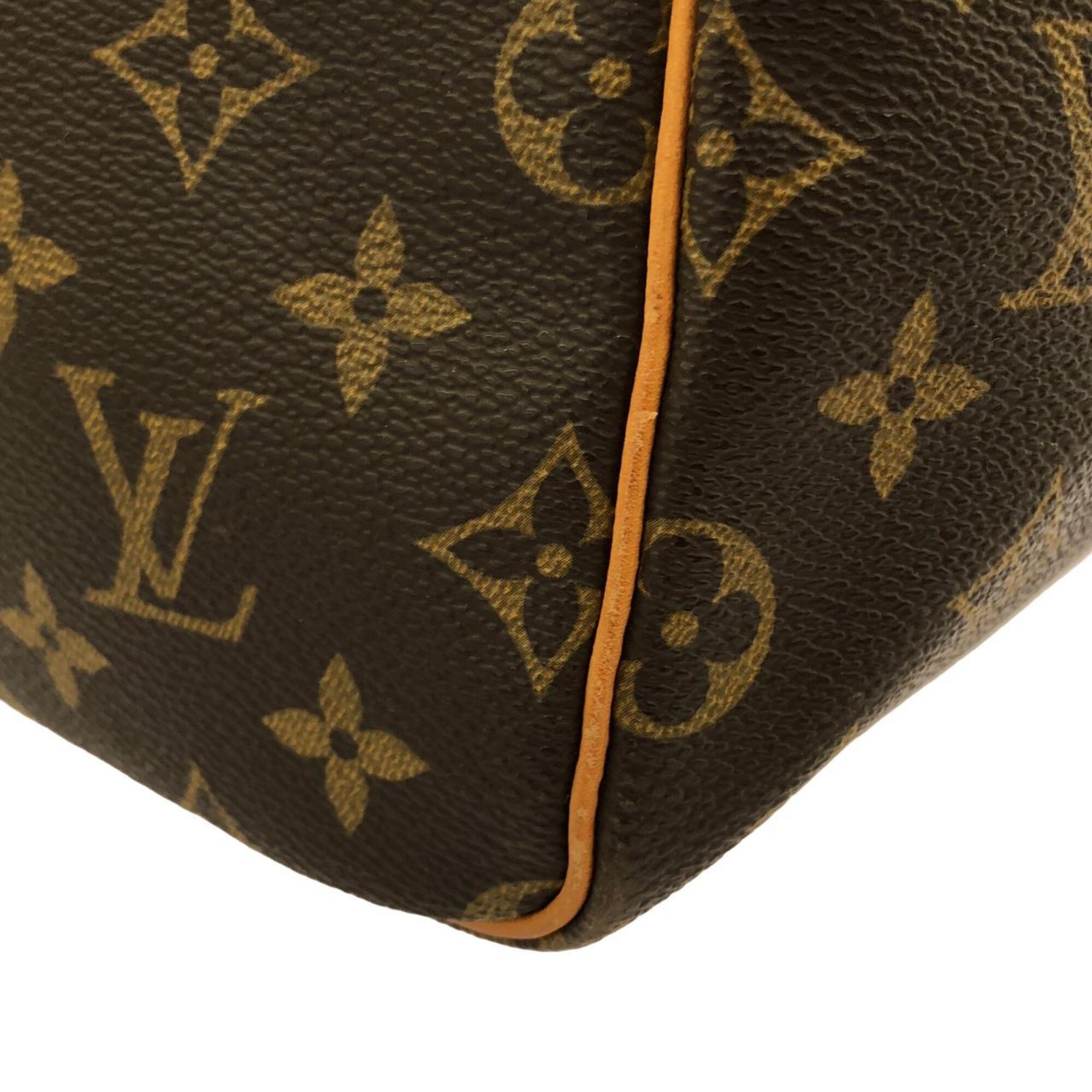 Louis Vuitton Monogram Marron Coated Canvas Boston Bag (Pre-Owned)