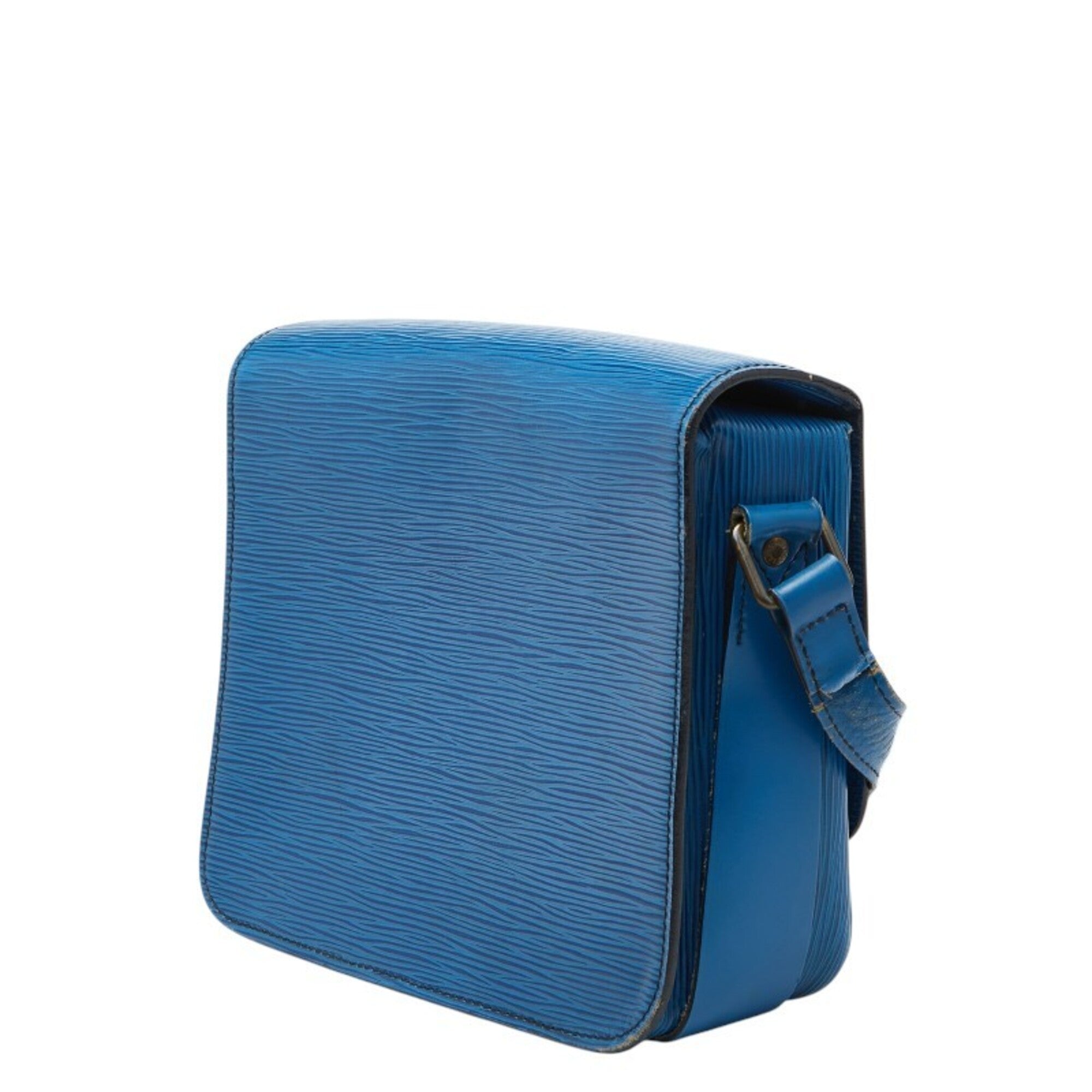 Louis Vuitton Toledo Blue Leather Shoulder Bag (Pre-Owned)