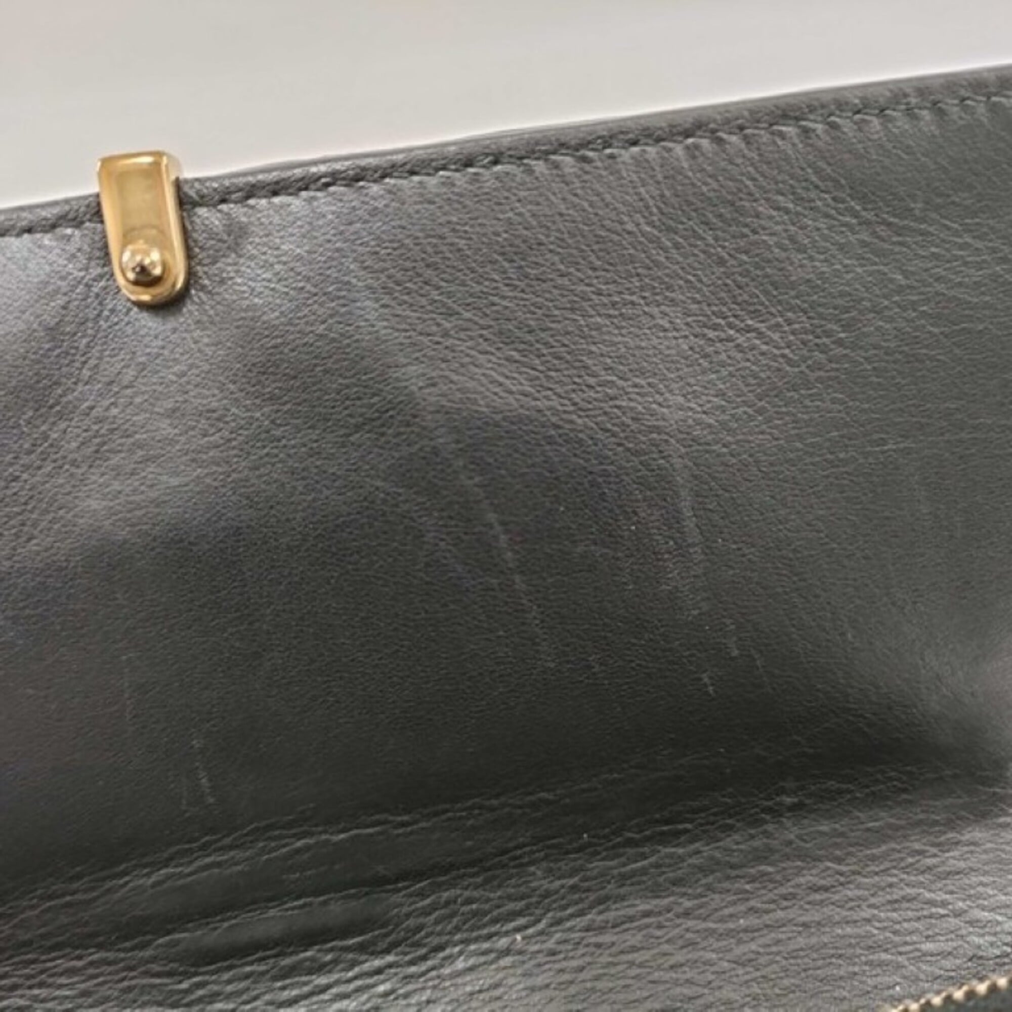 Yves Saint Laurent Brown Leather Wallet (Bi-Fold) (Pre-Owned)