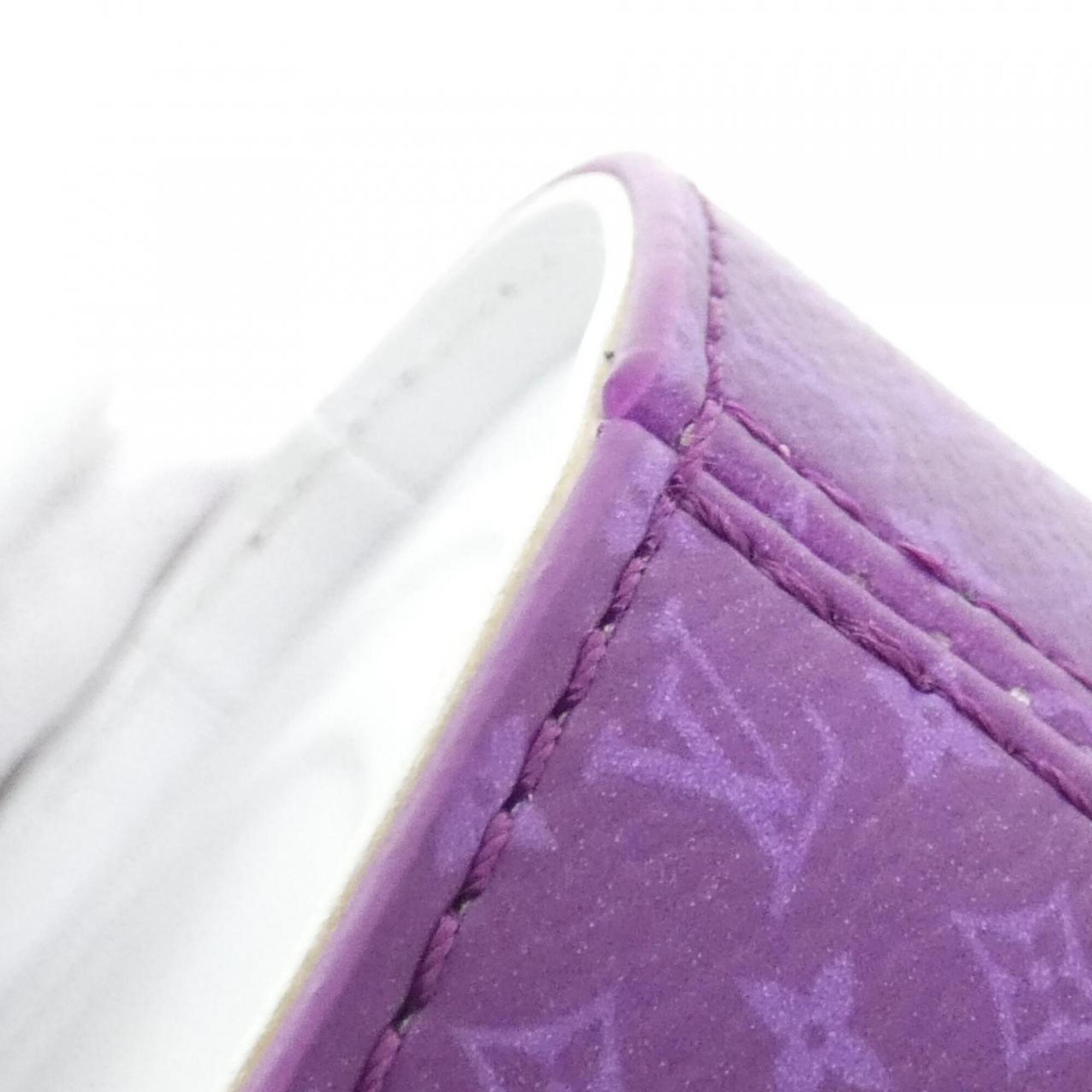 Louis Vuitton Purple Violet White Coated Canvas Handbag (Pre-Owned)