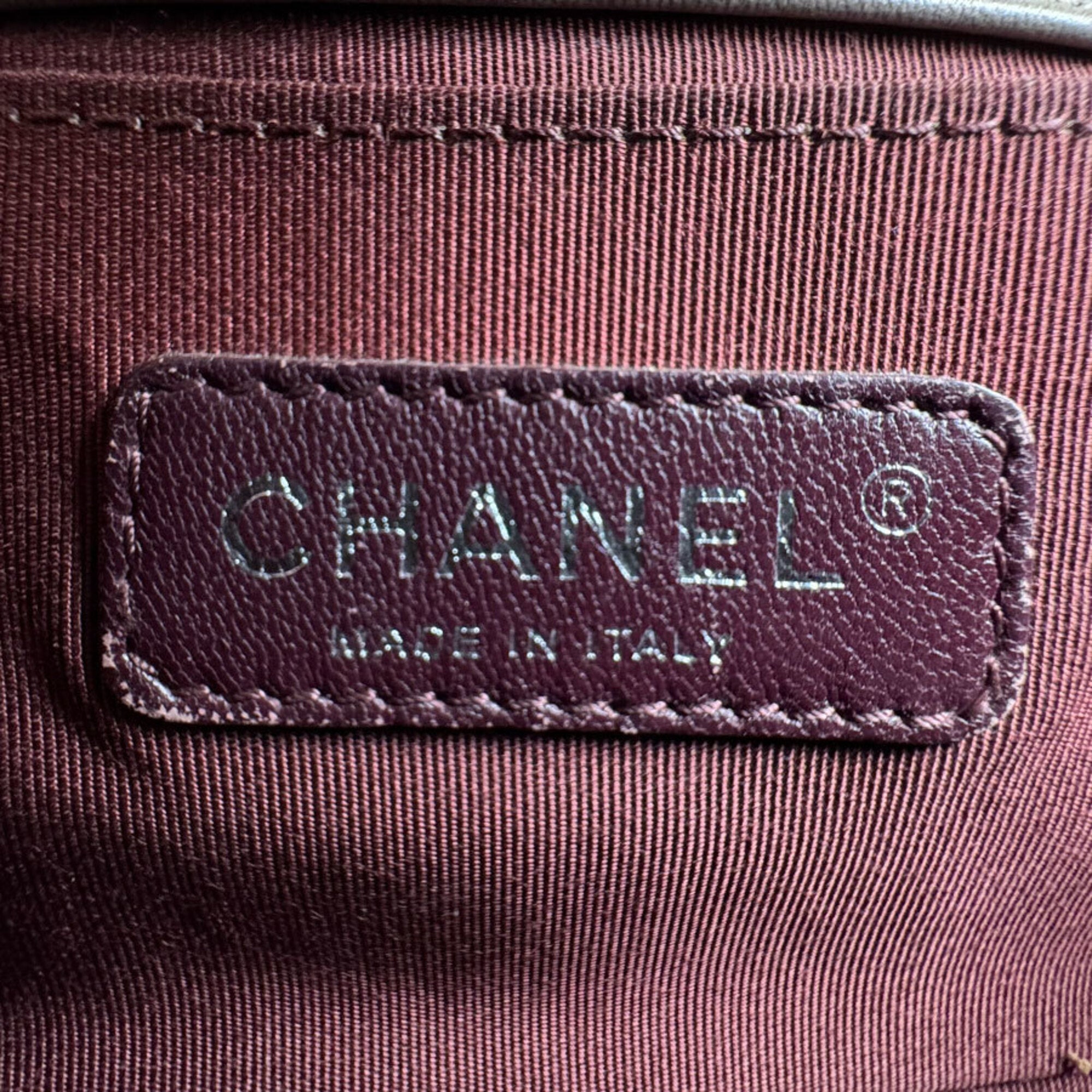 Chanel Light Brown Velvet Shoulder Bag (Pre-Owned)