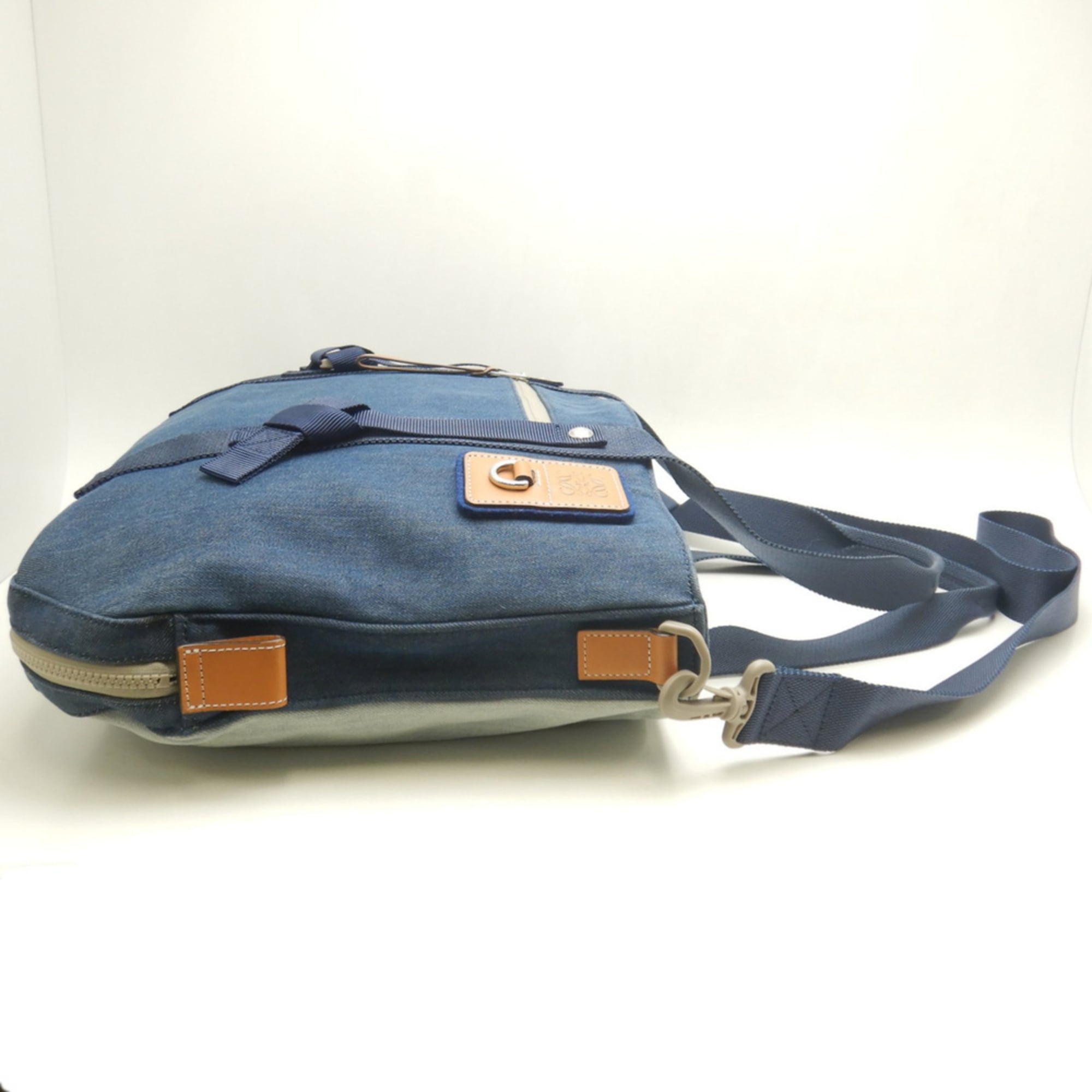 Loewe Blue Cotton Denim Tote Bag (Pre-Owned)
