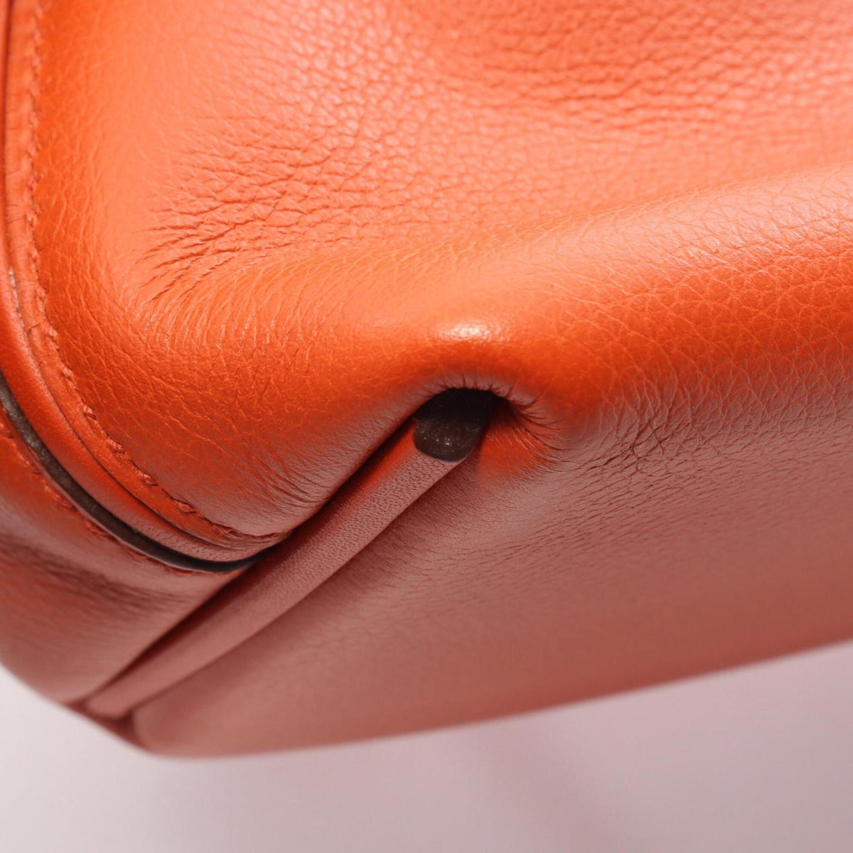 Hermes Orange Purple Swift Leather Handbag (Pre-Owned)