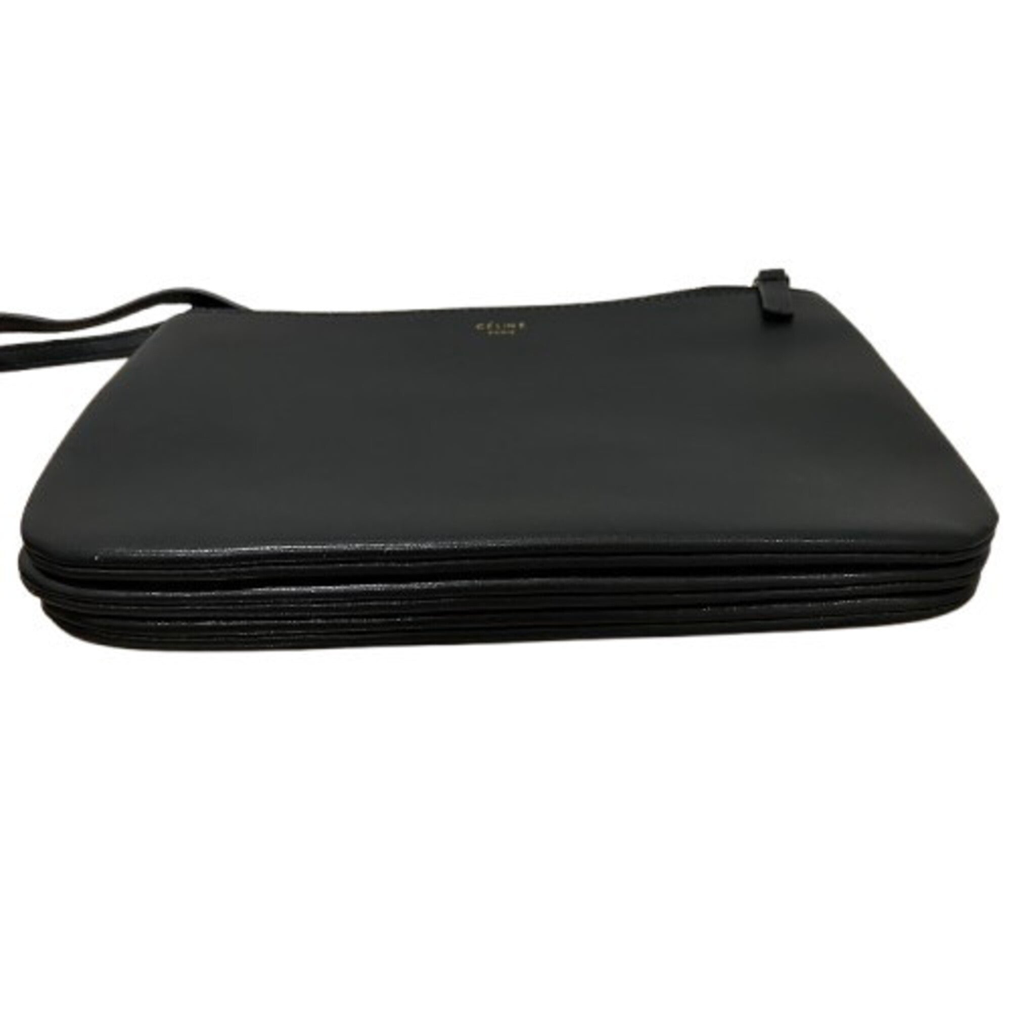 Celine Black Leather Shoulder Bag (Pre-Owned)