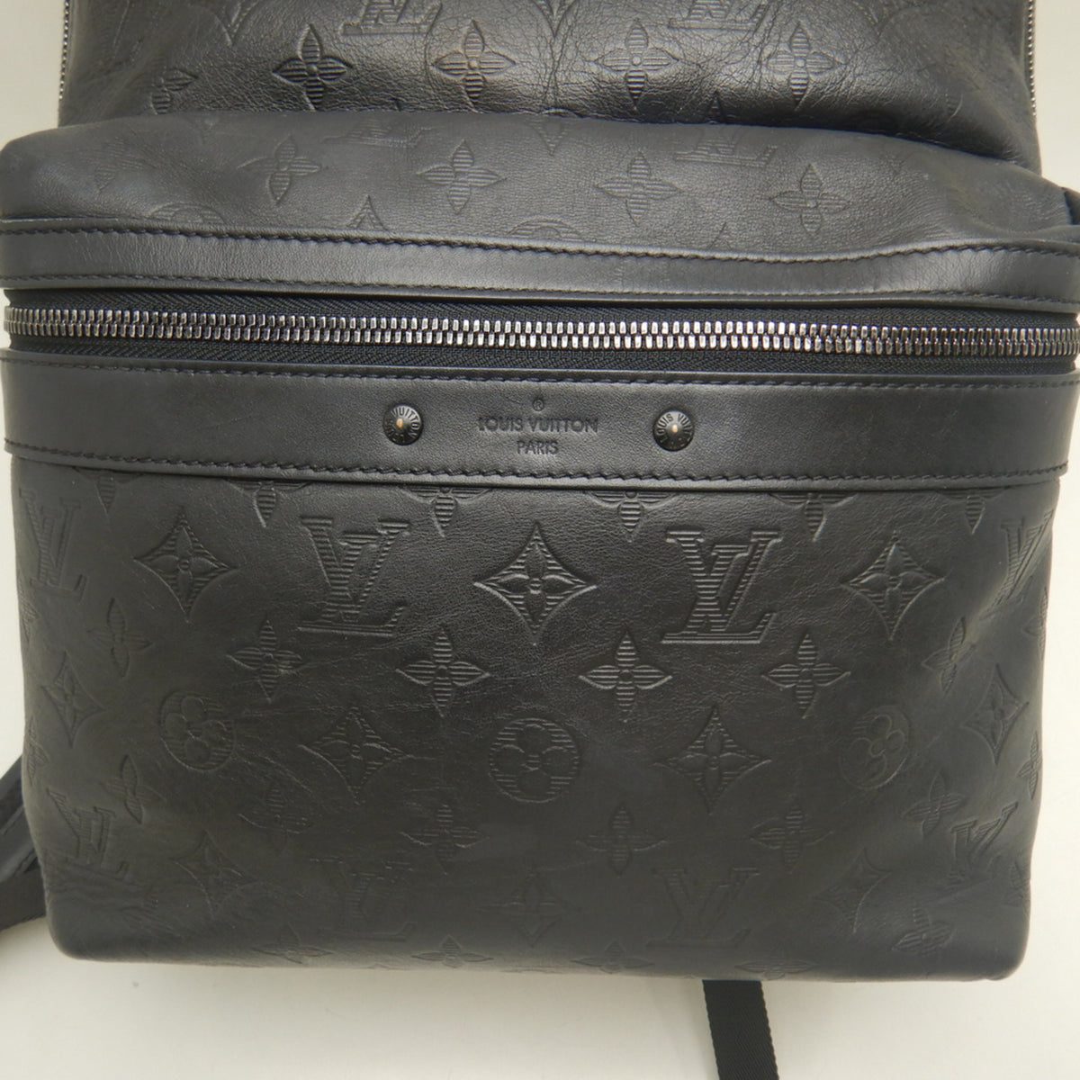 Louis Vuitton Monogram Shadow Noir Leather Backpack (Pre-Owned)