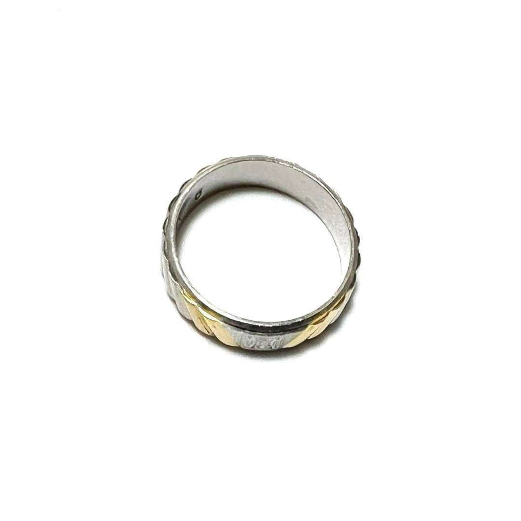 Celine Yellow Gold (18K) Platinum 850 Band Ring (Pre-Owned)