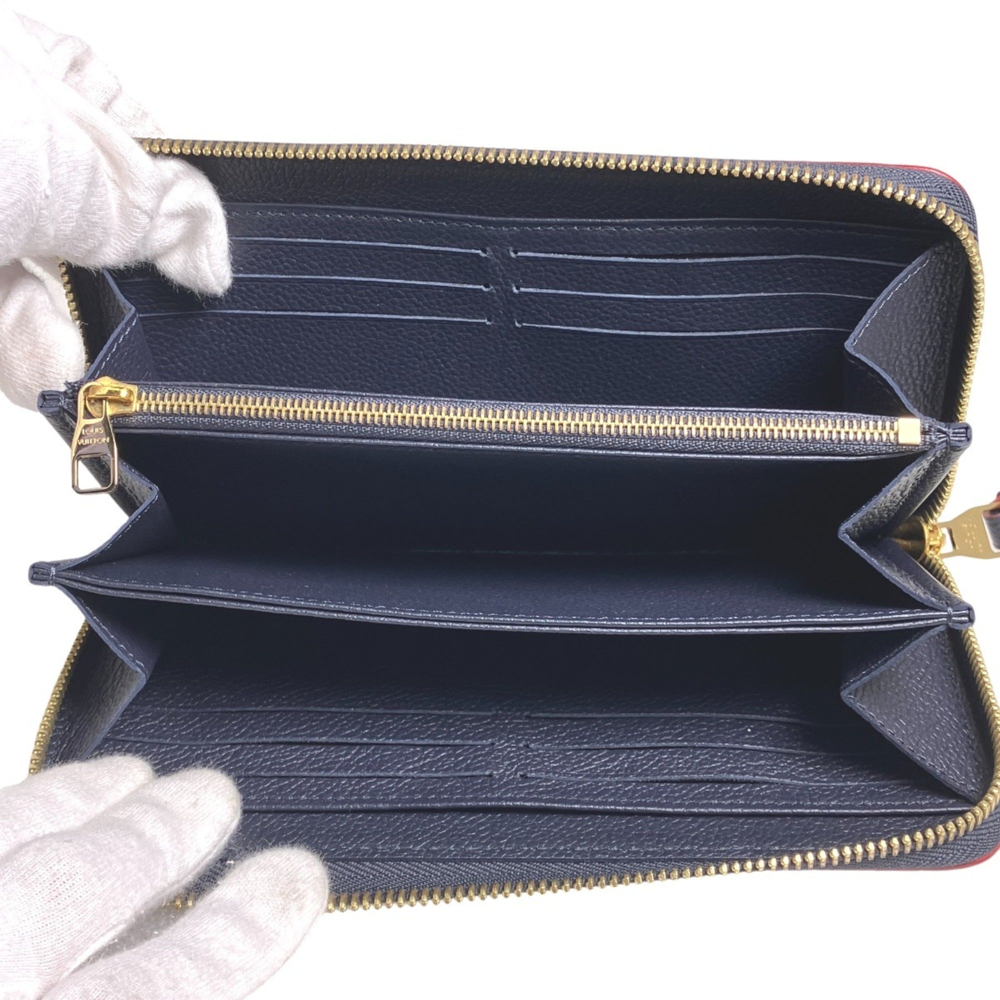 Louis Vuitton Marine Rouge Monogram Empreinte Long Wallet (Bi-Fold) (Pre-Owned)