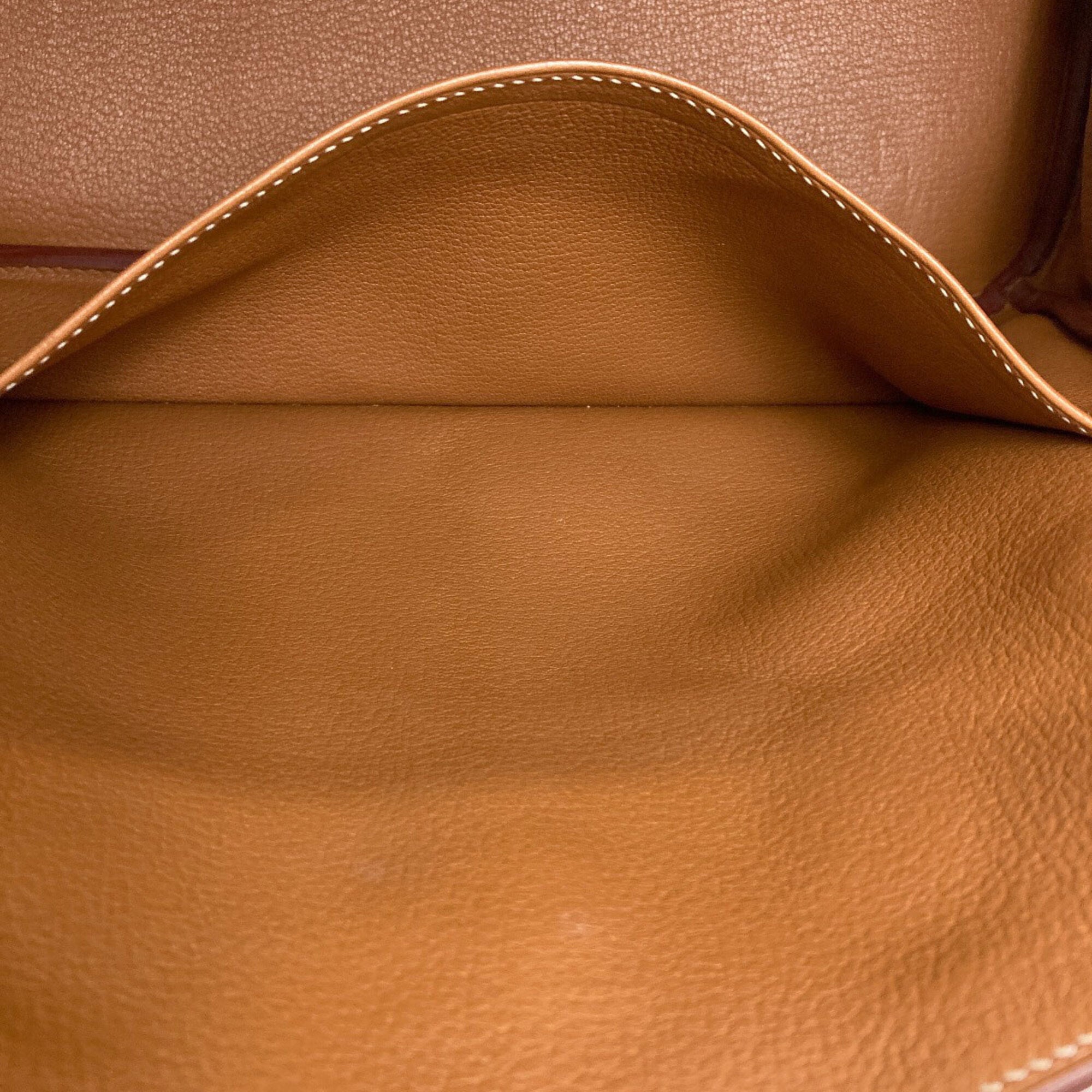 Hermes Gold Togo Leather Handbag (Pre-Owned)