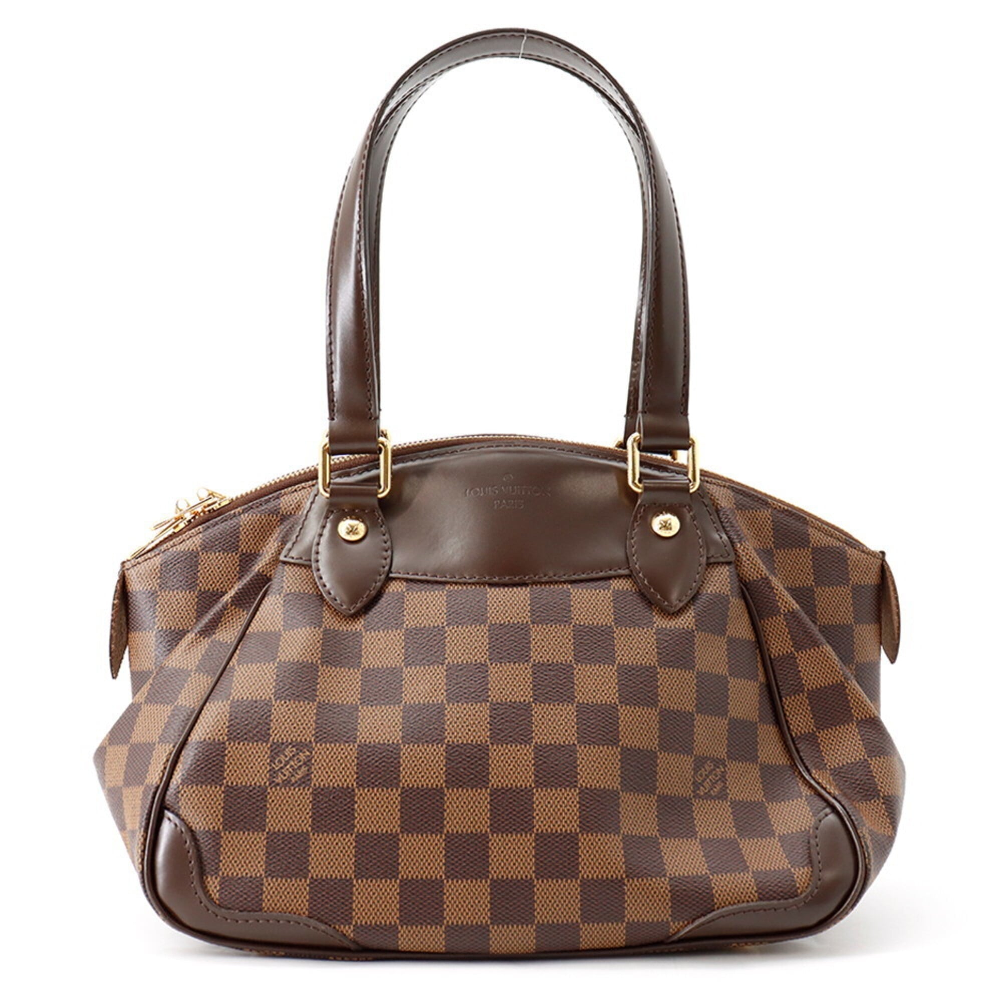 Louis Vuitton Damier Damier Canvas Ebene Red Color Damier Canvas Handbag (Pre-Owned)