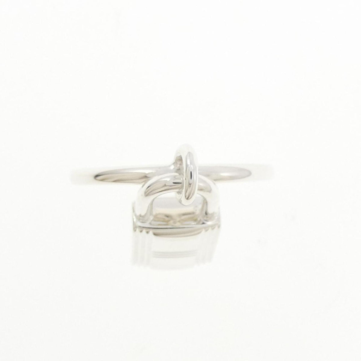 Hermes Silver 925 Band Ring (Pre-Owned)