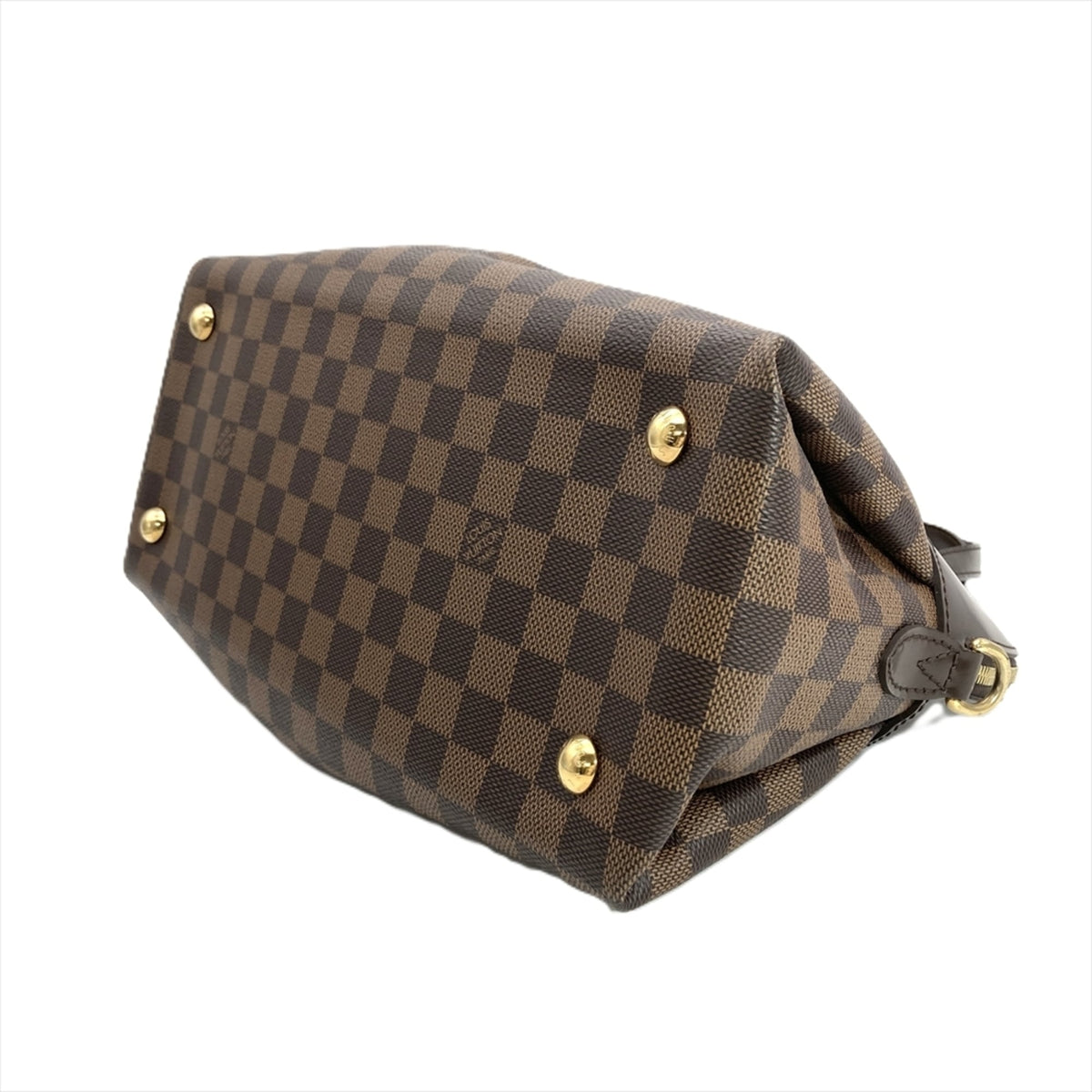 Louis Vuitton Damier Brown Damier Canvas Ebene Handbag (Pre-Owned)