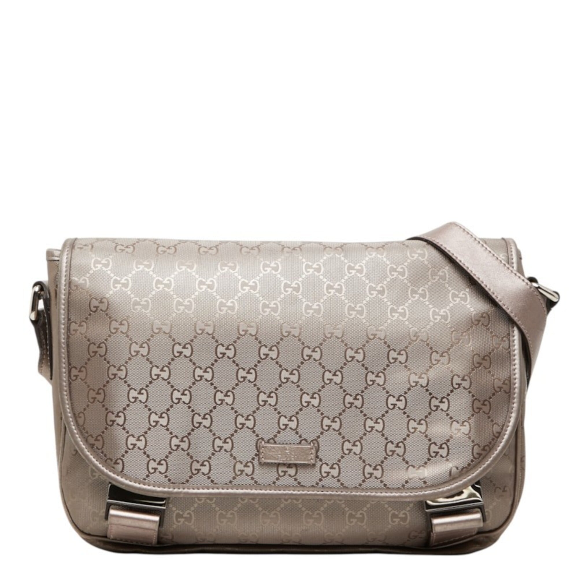 Gucci Brown Pvc Messenger Bag Shoulder Bag (Pre-Owned)
