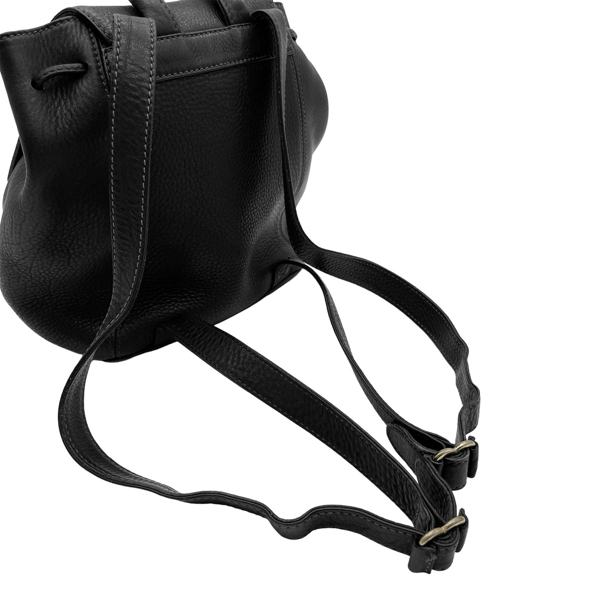 Coach Black Leather Backpack (Pre-Owned)